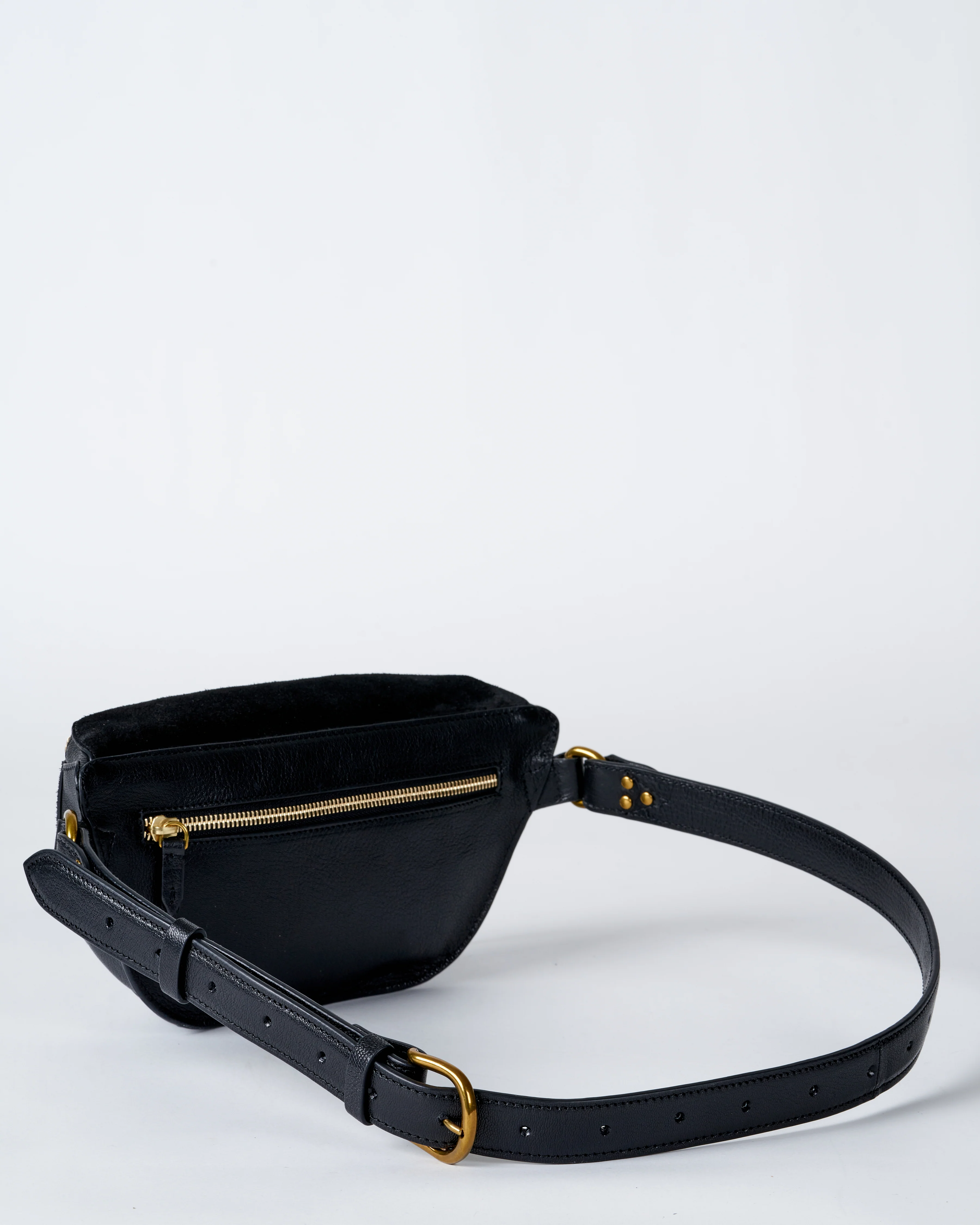 lino banane belt bag - noir graine - Image 3