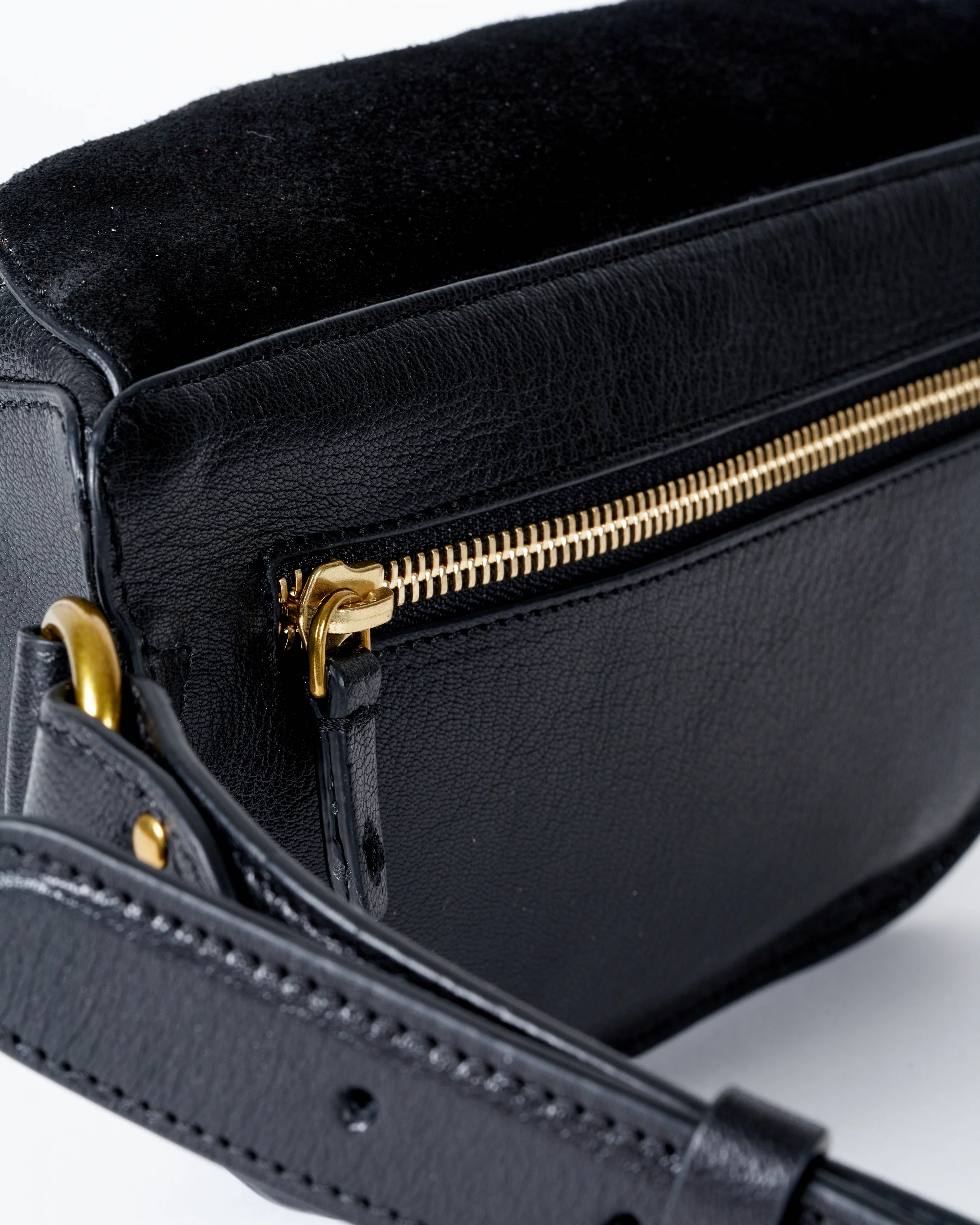 lino banane belt bag - noir graine - Image 4