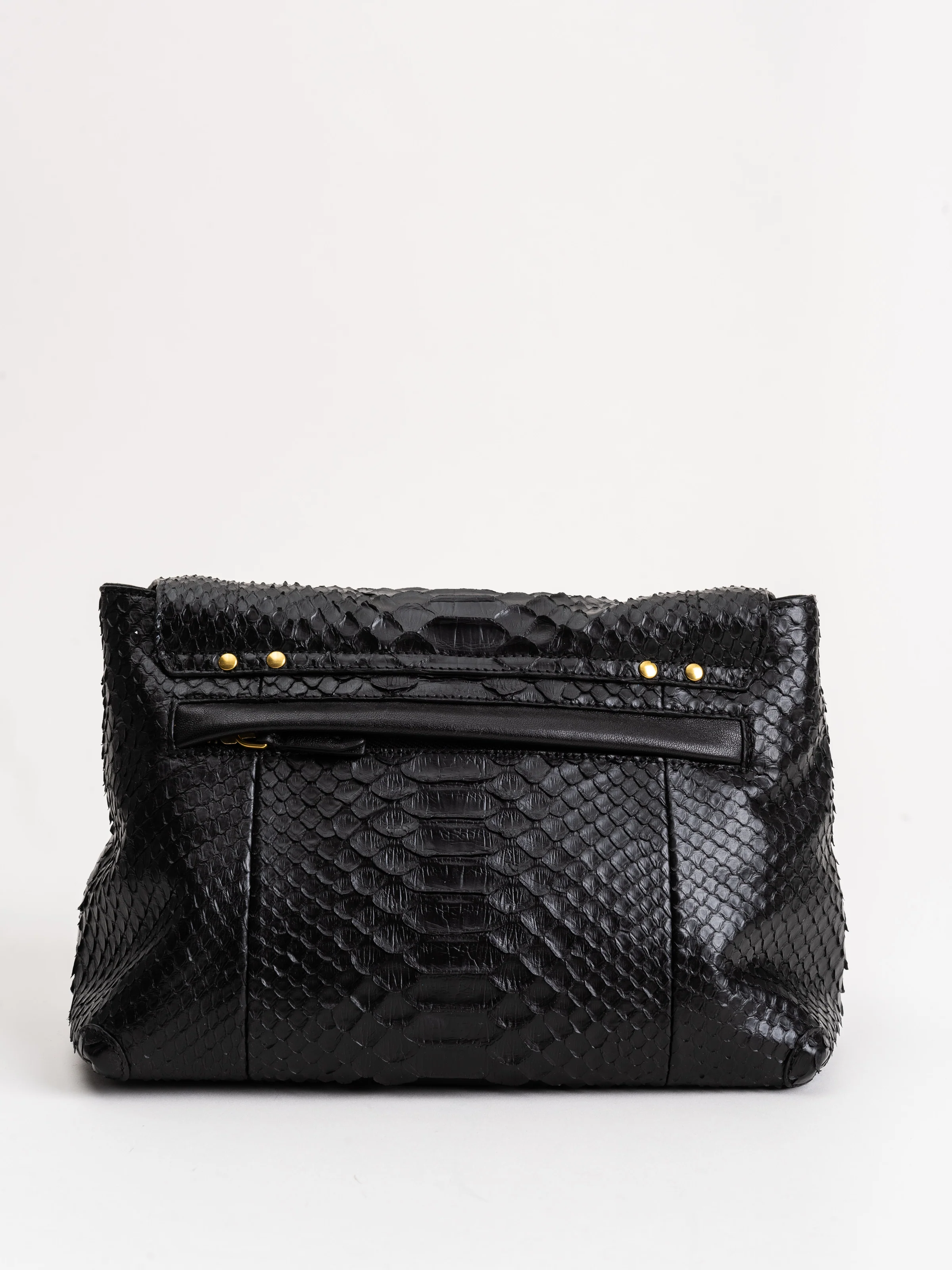 lulu m crossbody - black python - Image 2