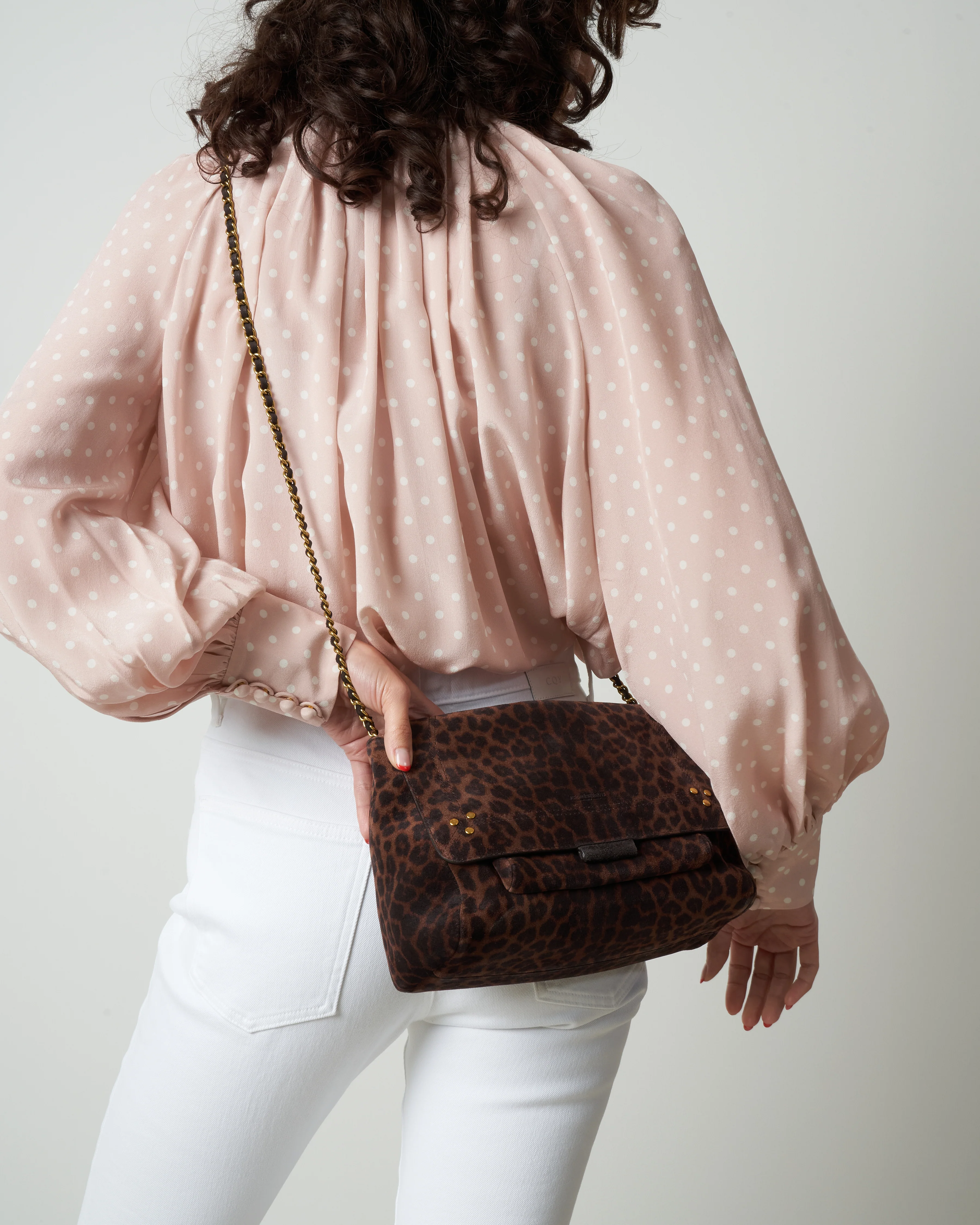 lulu m shoulder bag - leopard natural - Image 6