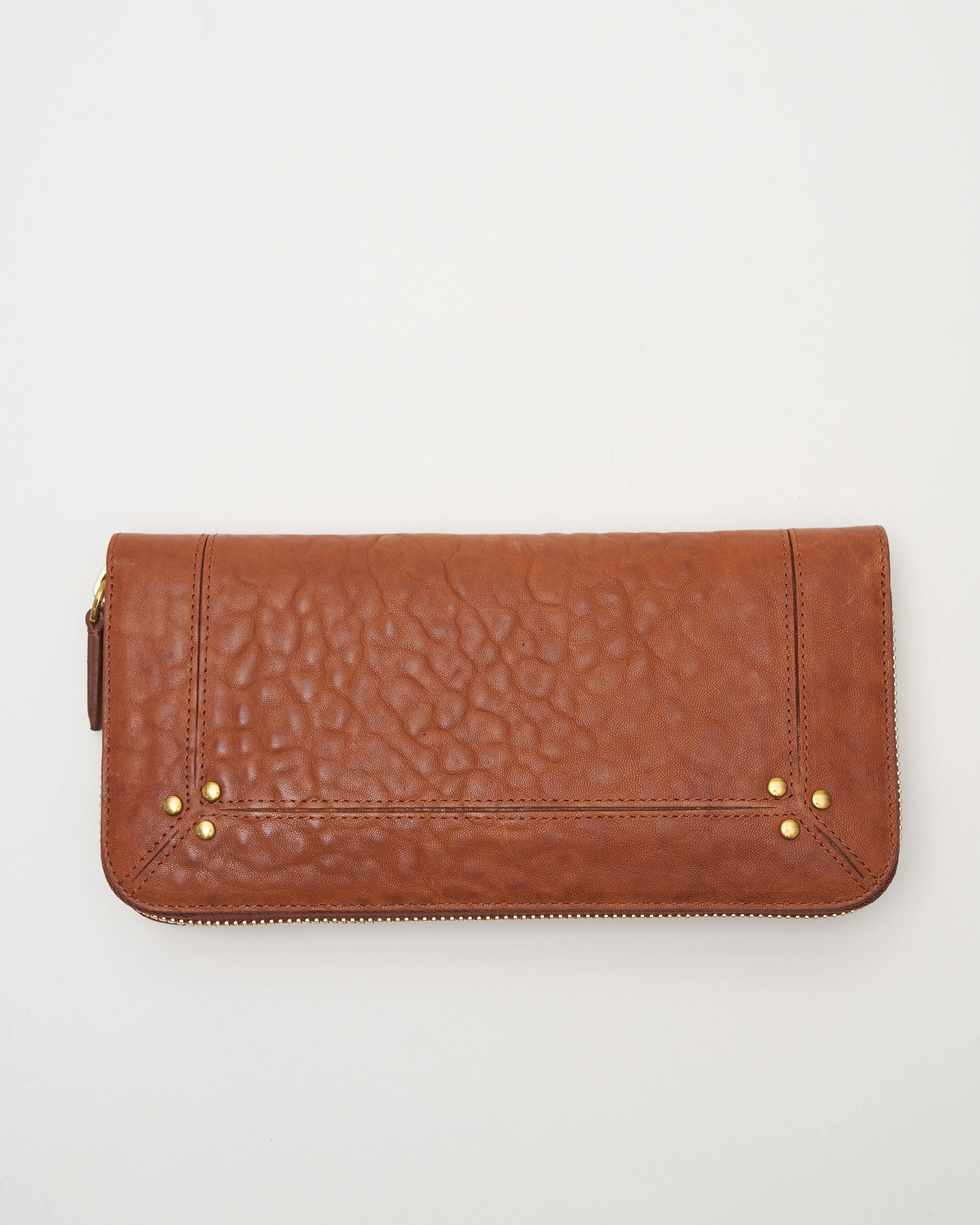 malcolm bubble lambskin wallet - camel - Image 2