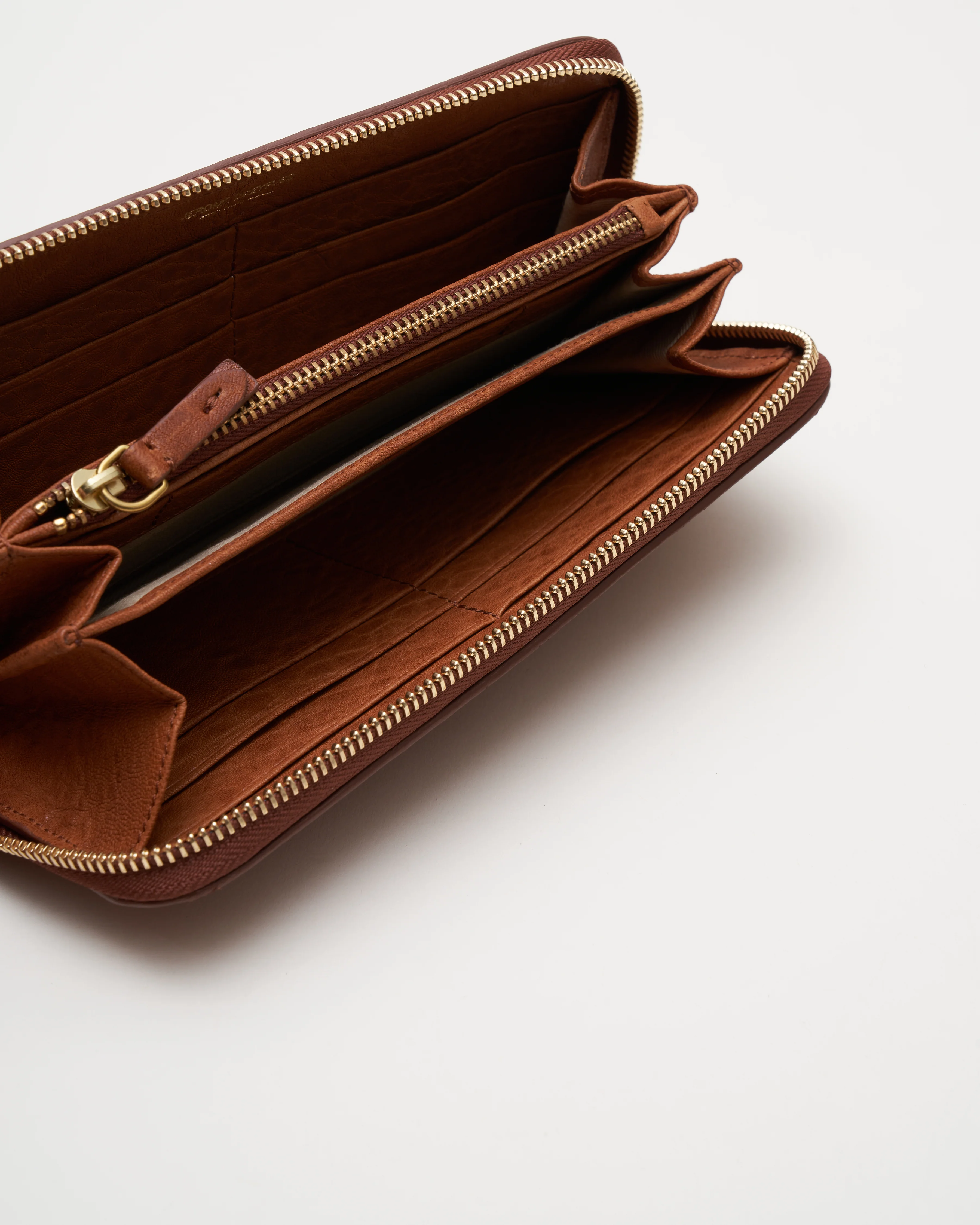 malcolm bubble lambskin wallet - camel - Image 3