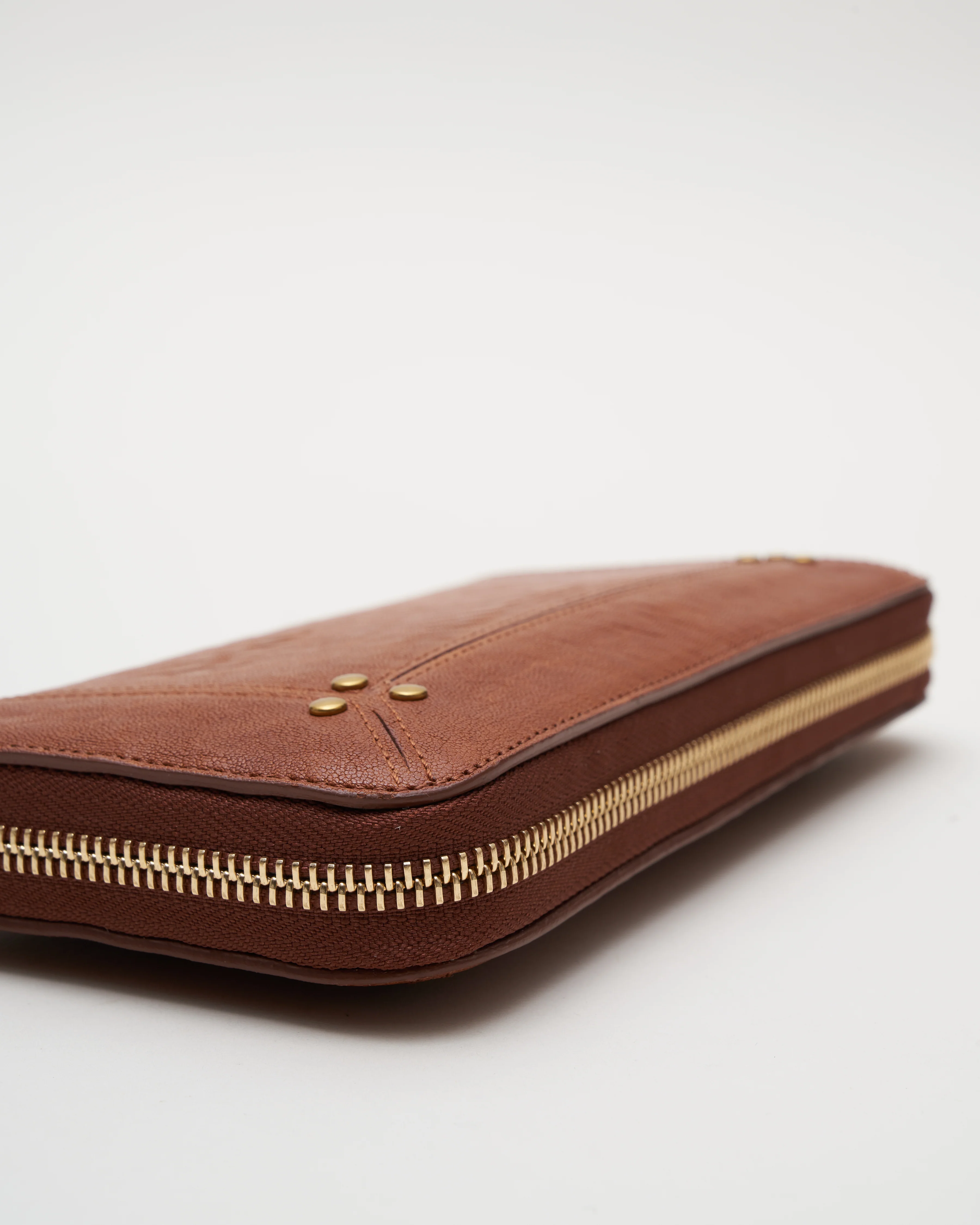 malcolm bubble lambskin wallet - camel - Image 5