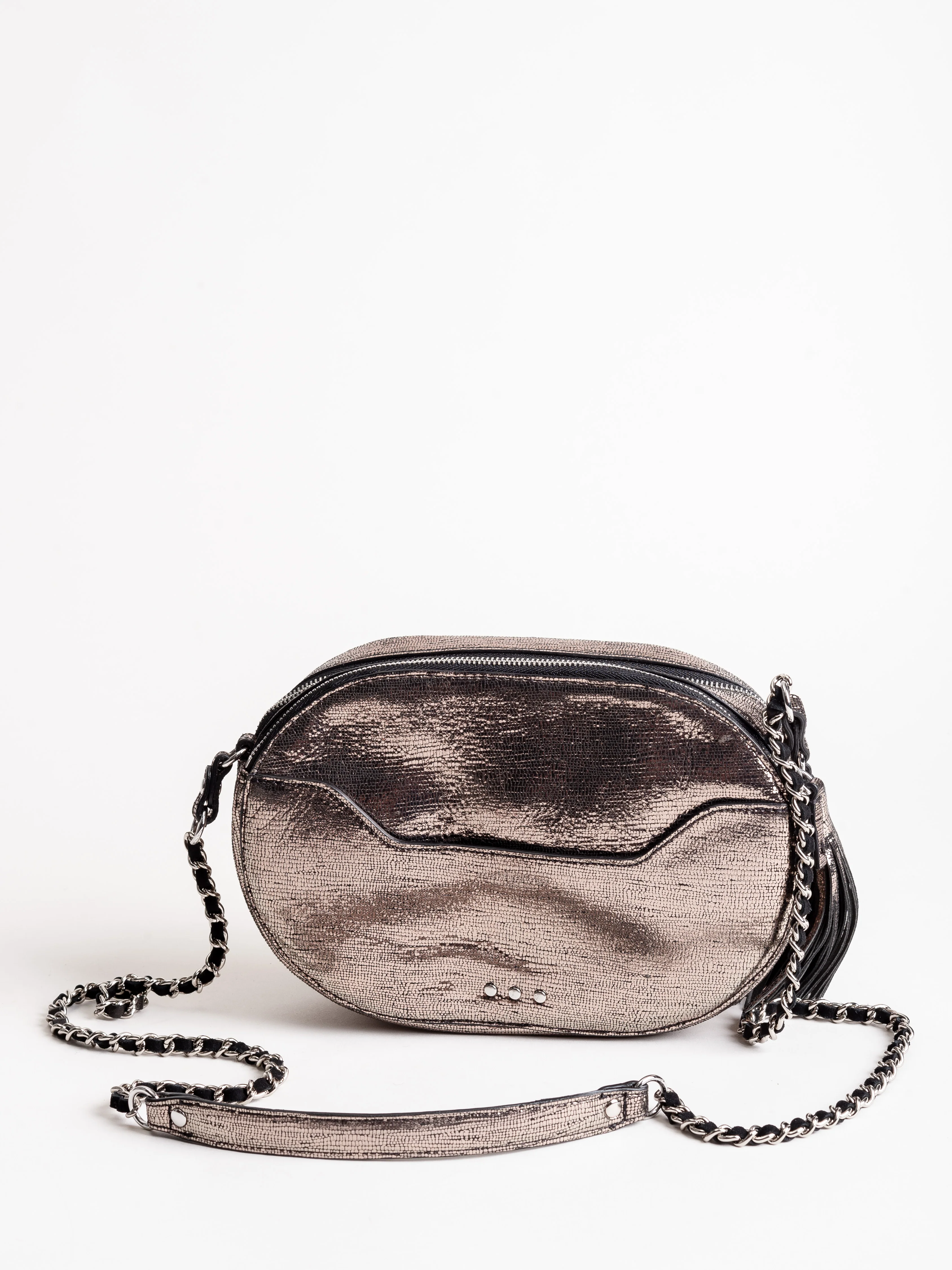 marc goatskin bag - lame champagne - Image 2