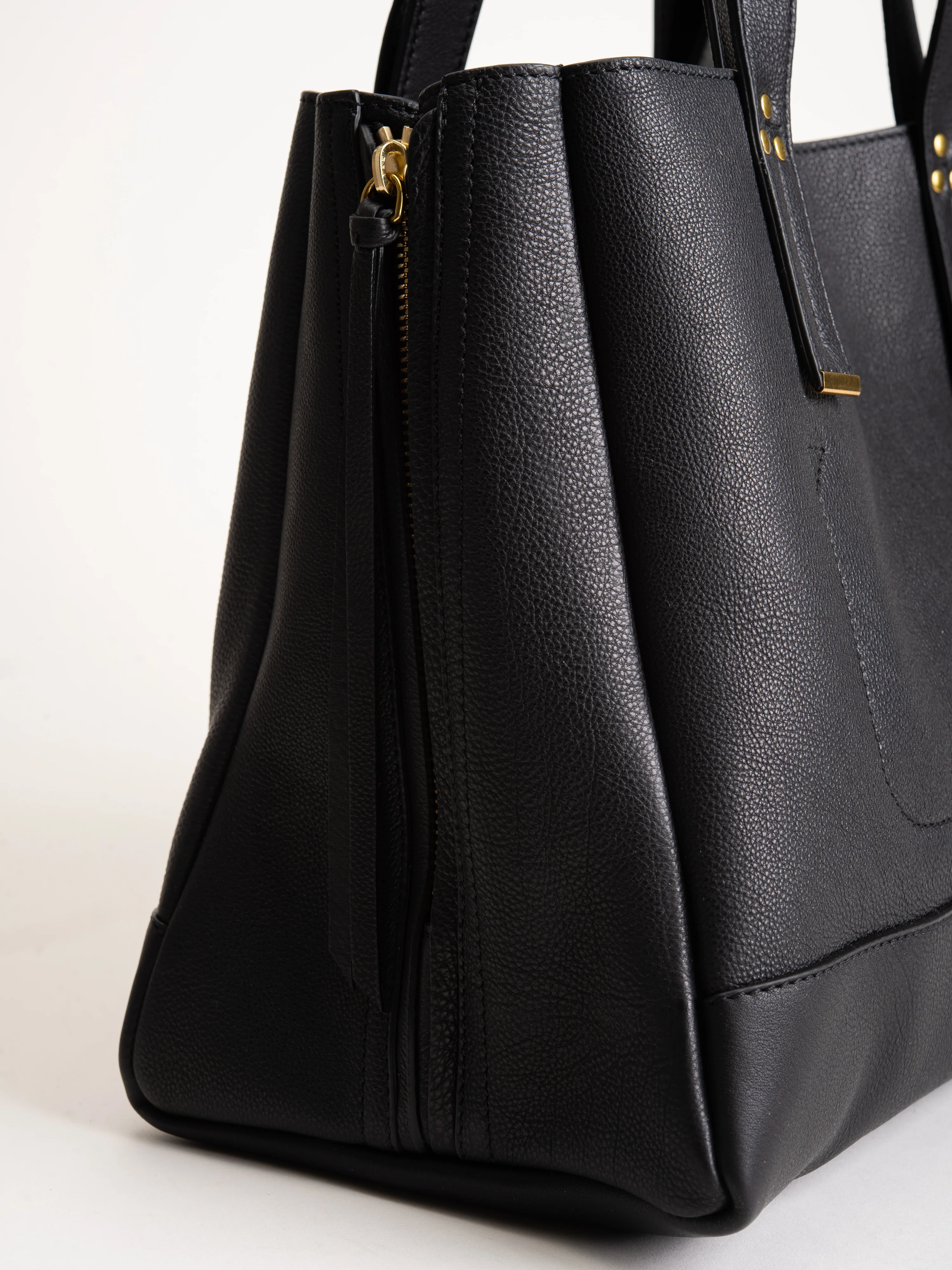 medium georges tote - noir brass - Image 3