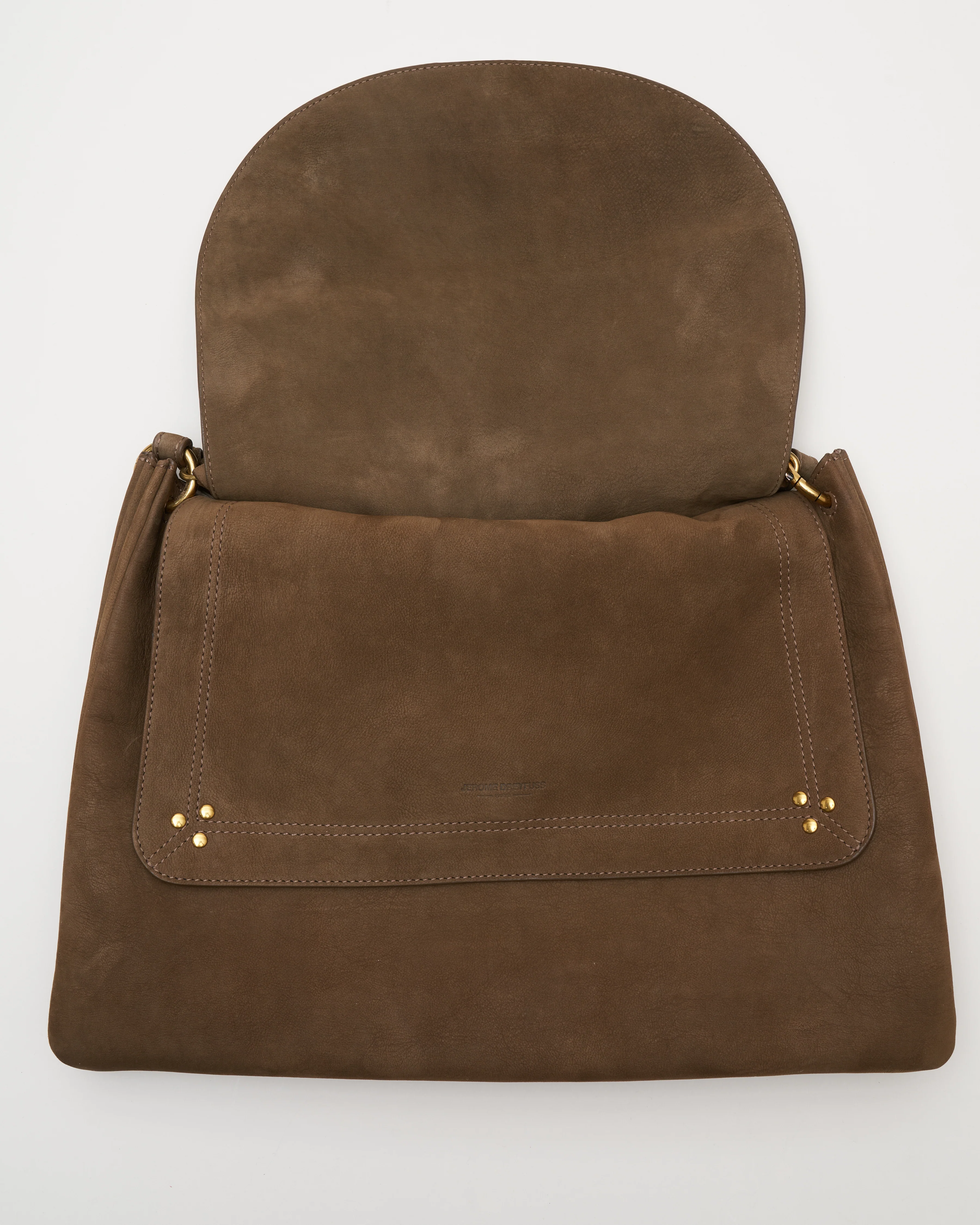 oscar goatskin nubuck bag - kaki - Image 2