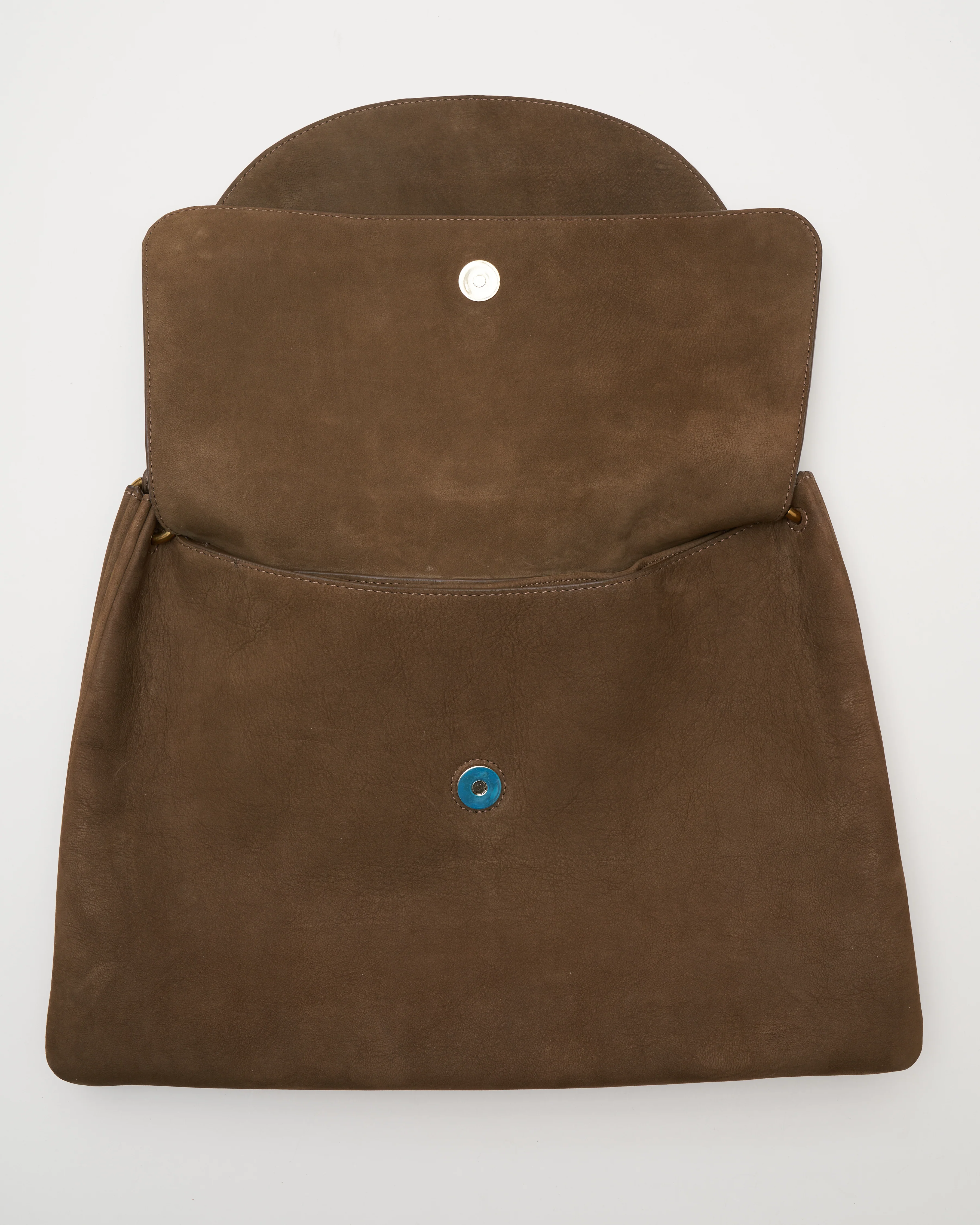 oscar goatskin nubuck bag - kaki - Image 3