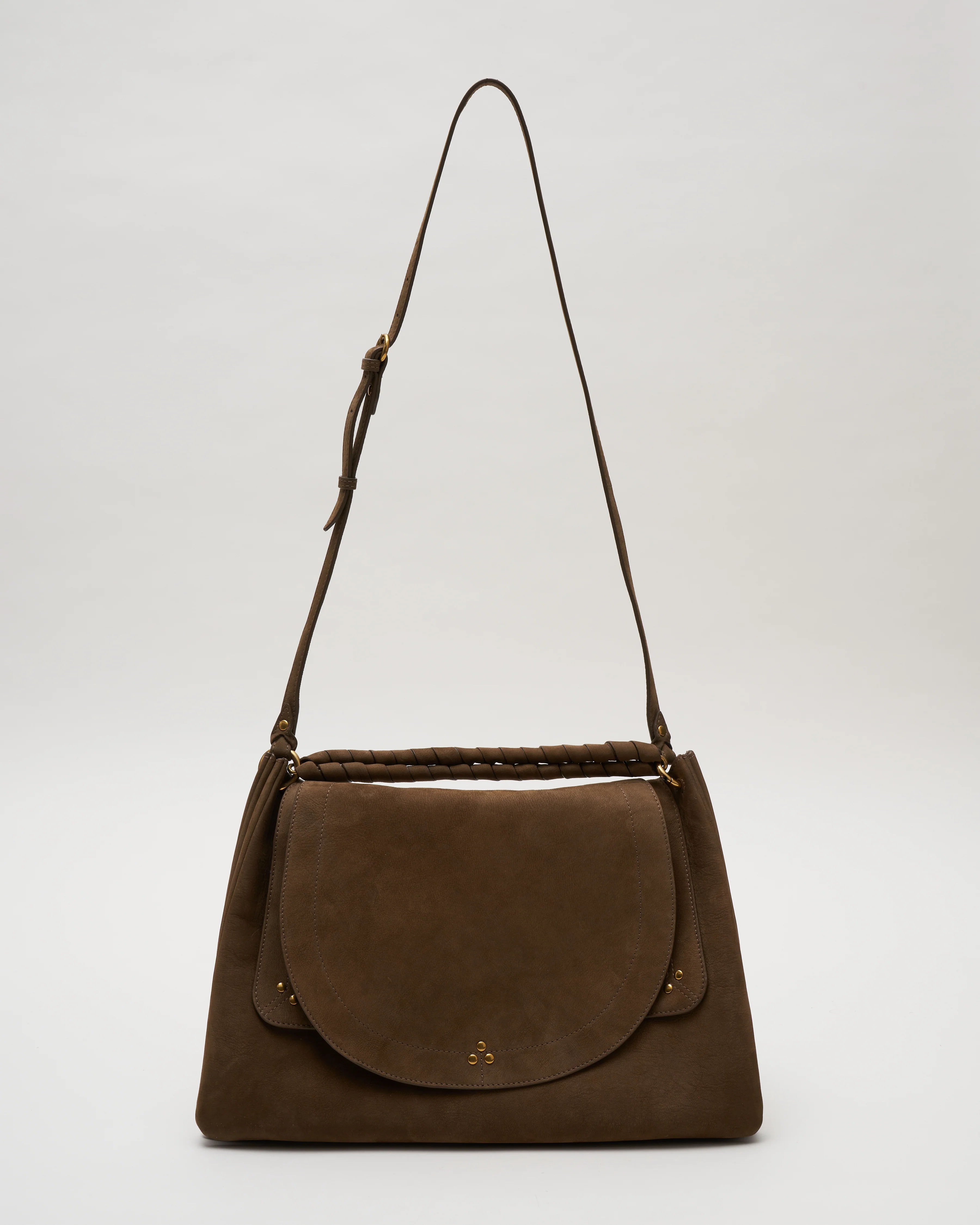 oscar goatskin nubuck bag - kaki - Image 6