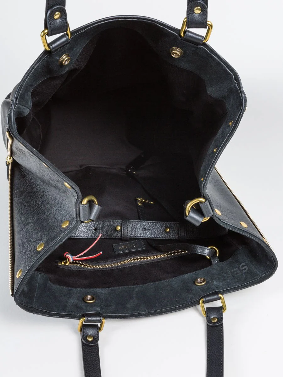 serge tote - black - Image 7