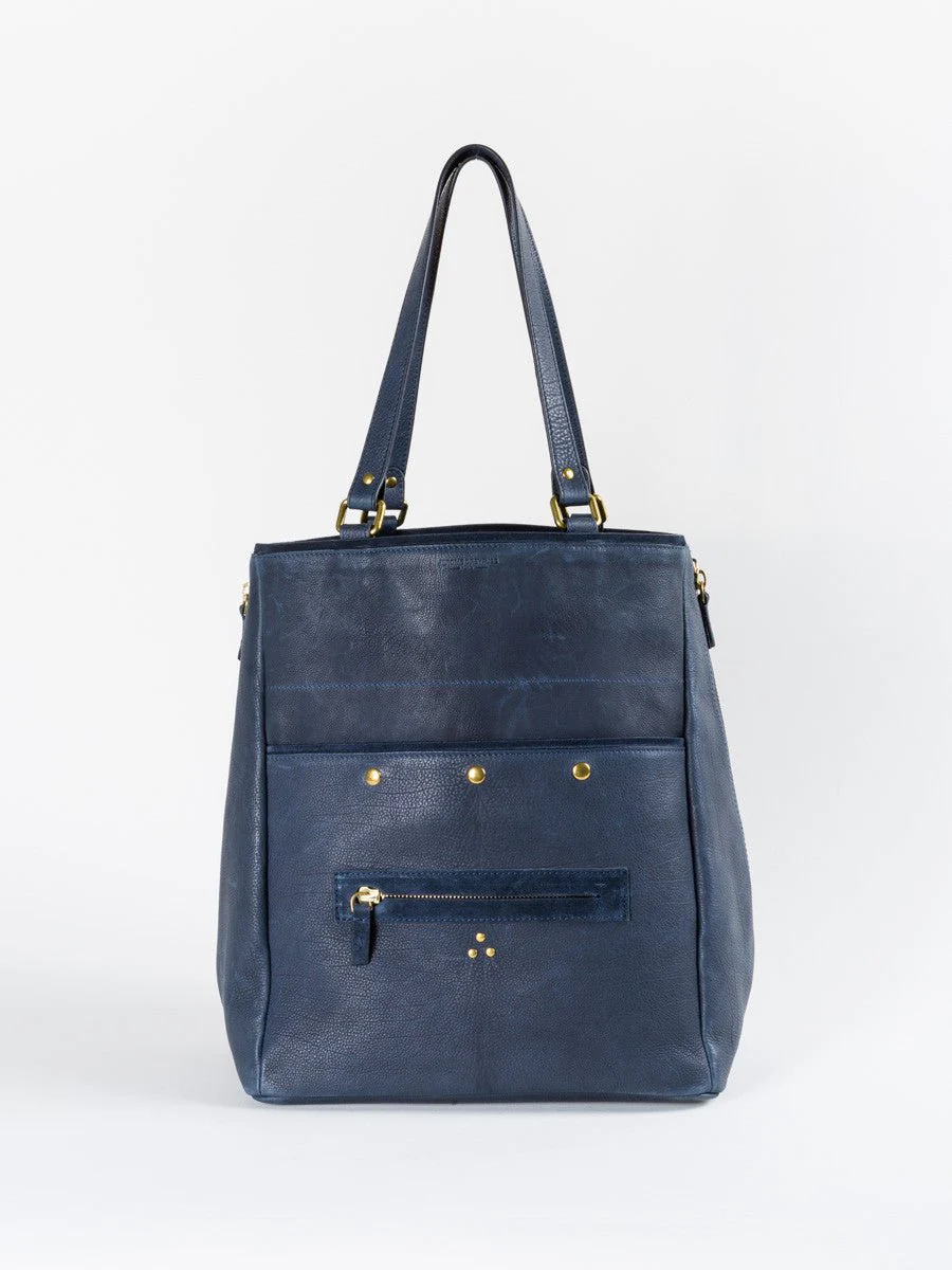 serge tote - navy