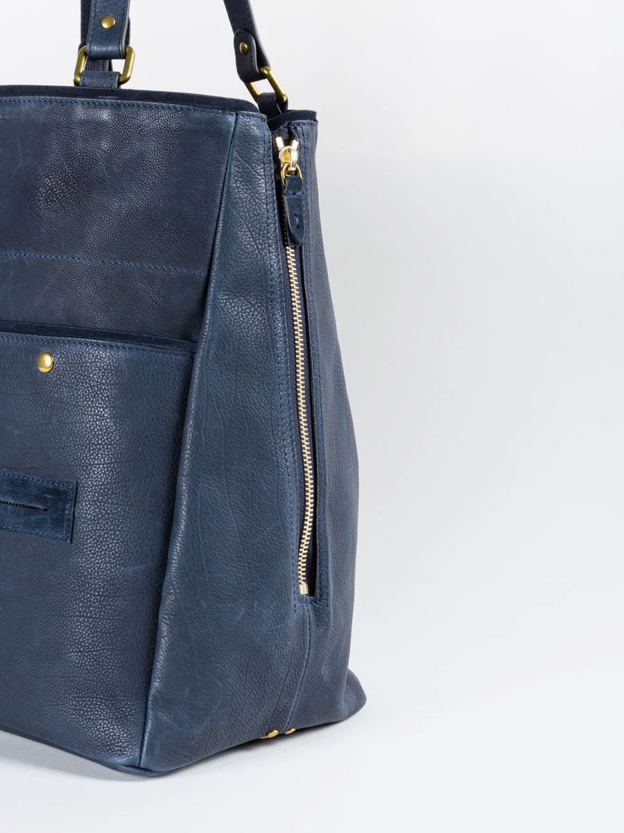 serge tote - navy - Image 3
