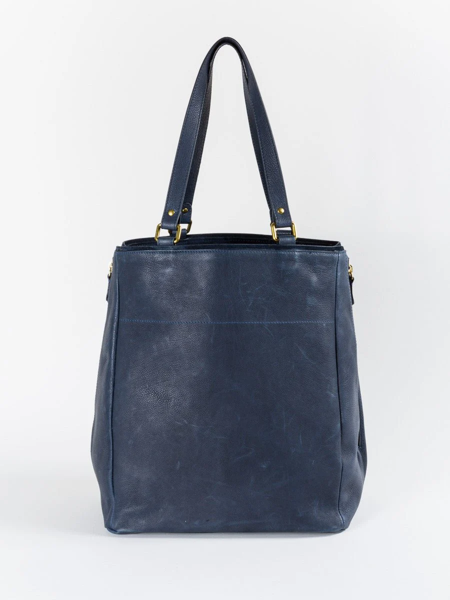 serge tote - navy - Image 4