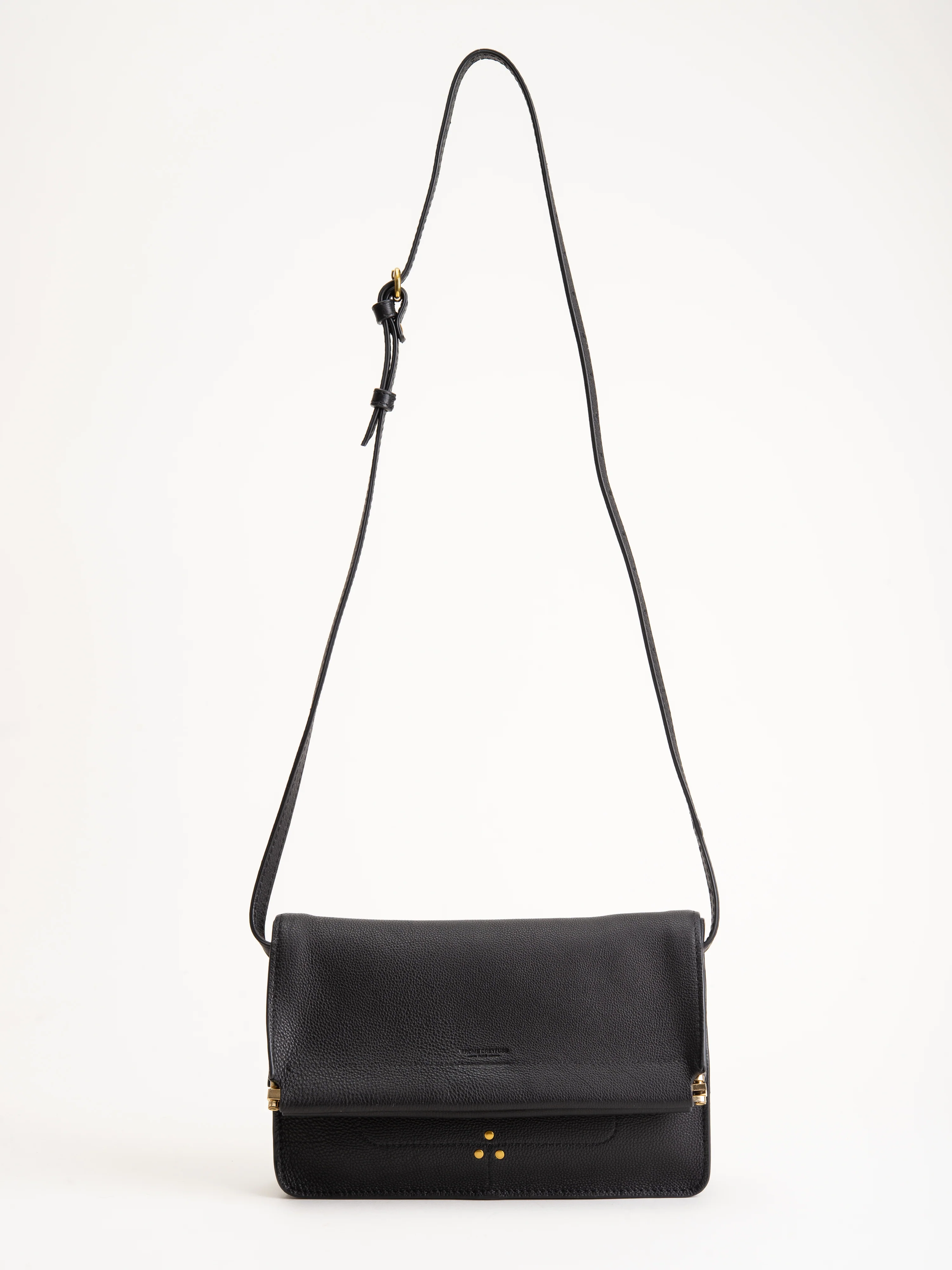 yves shoulder bag - noir brass
