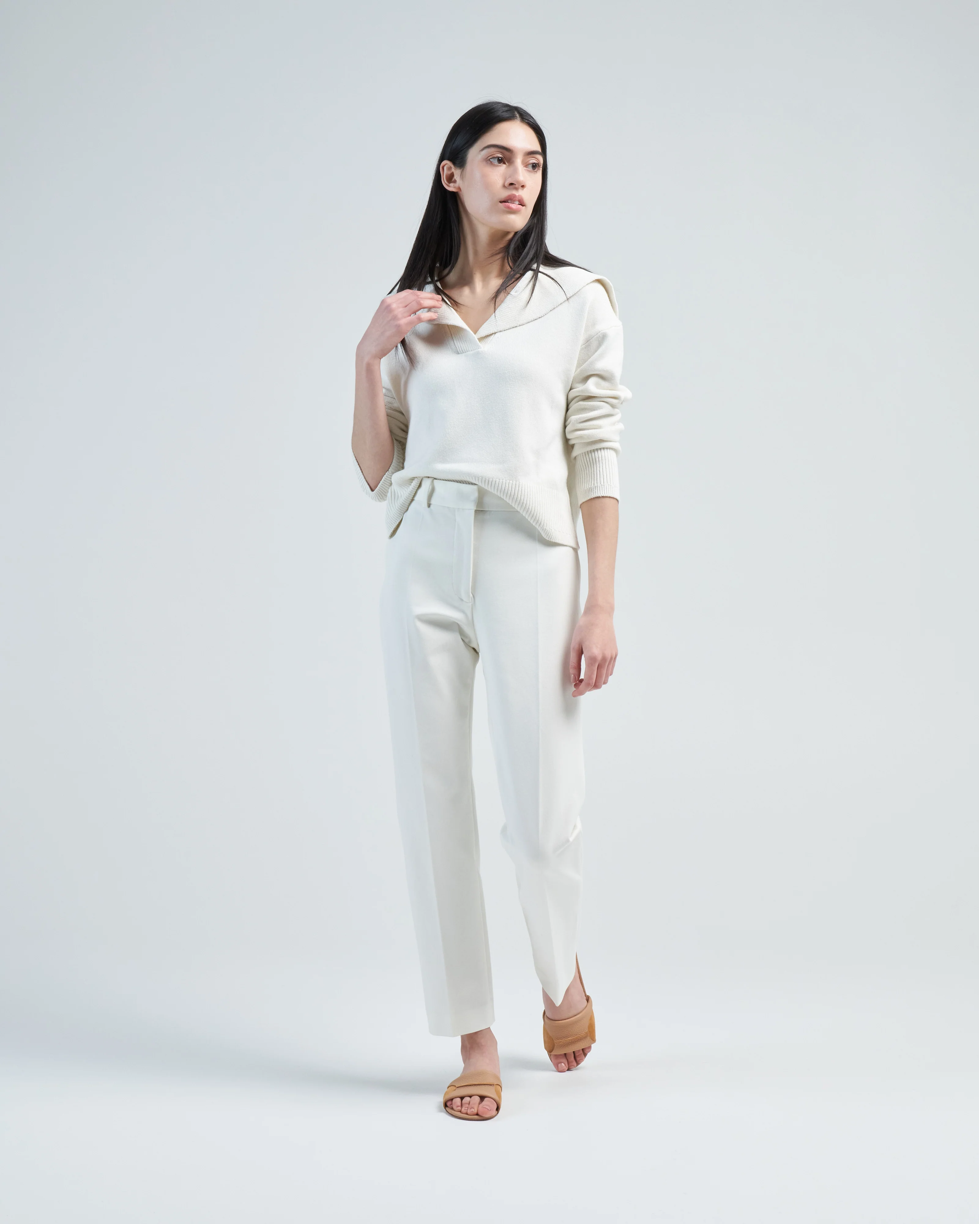 cashmere silk polo - Image 2