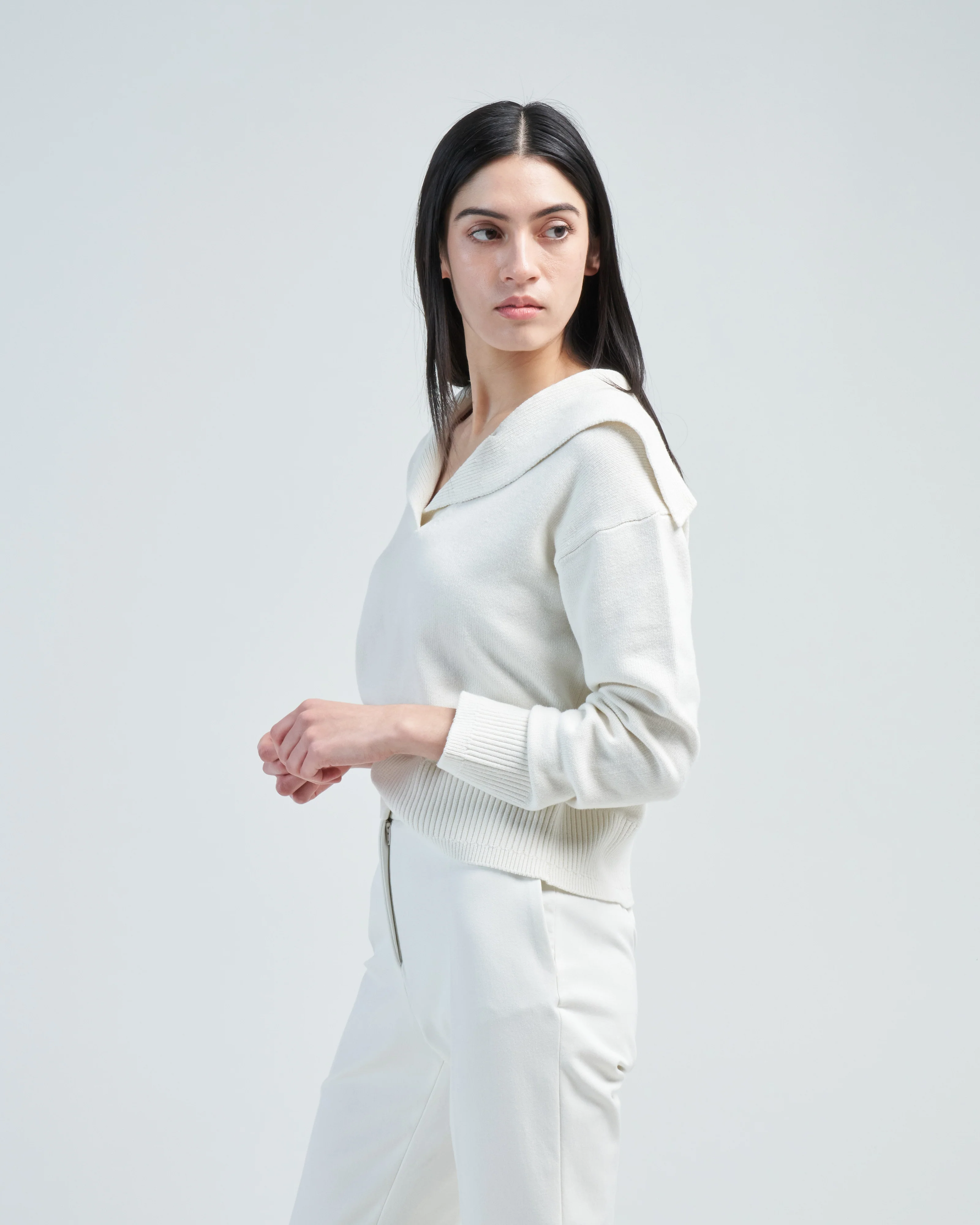 cashmere silk polo - Image 3