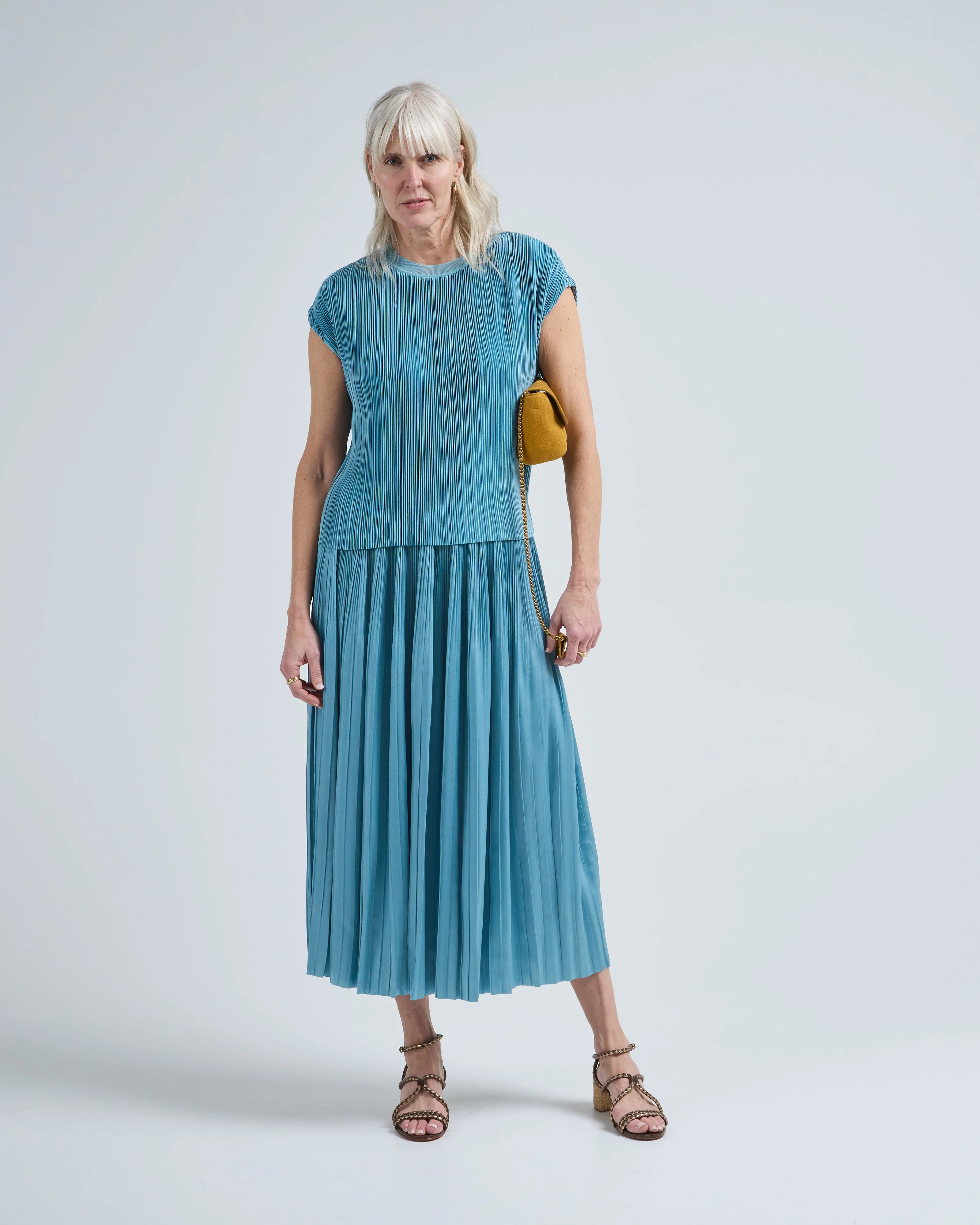cedre pleated satin top - Image 2