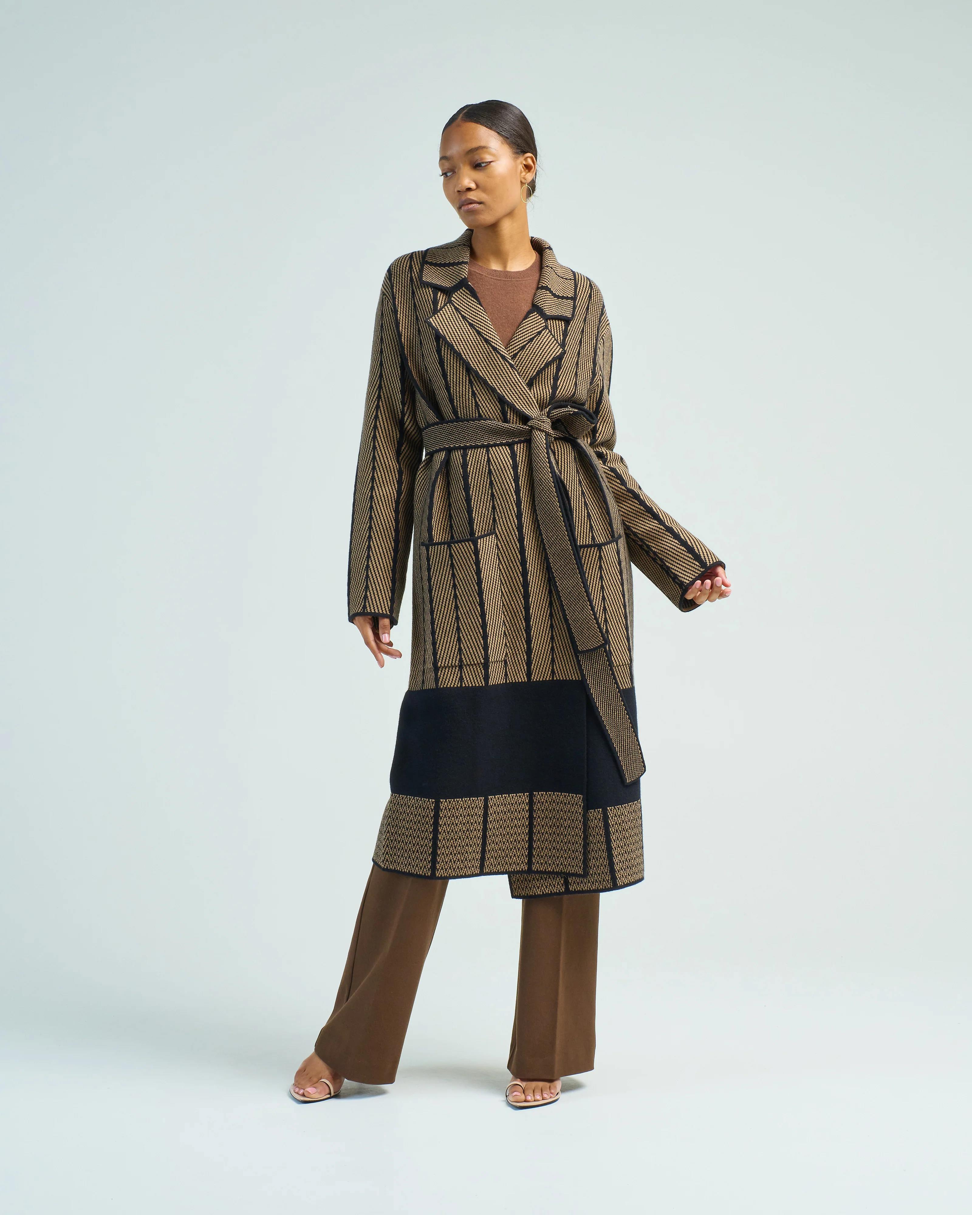 coat chevron jacquard - Image 2