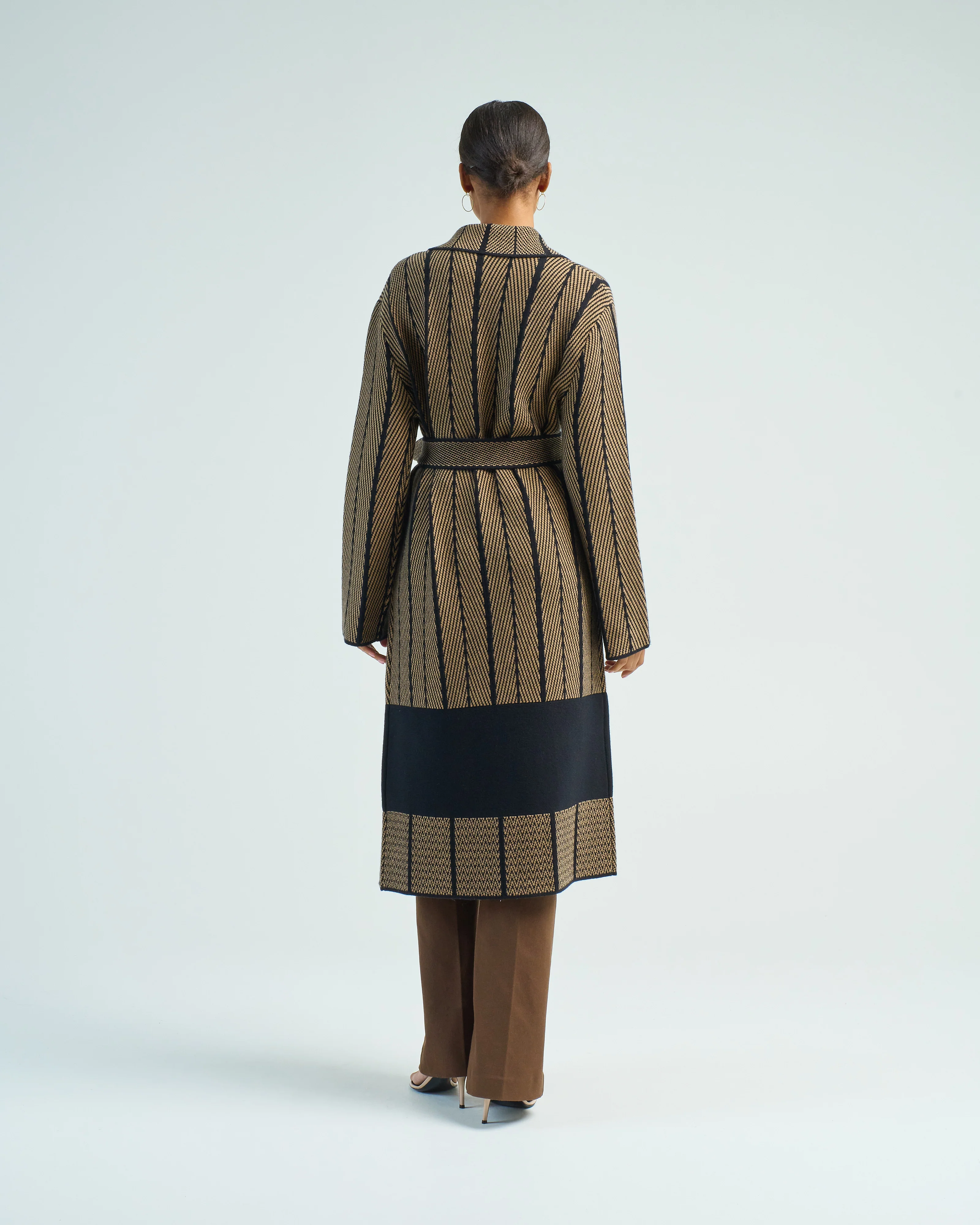 coat chevron jacquard - Image 4