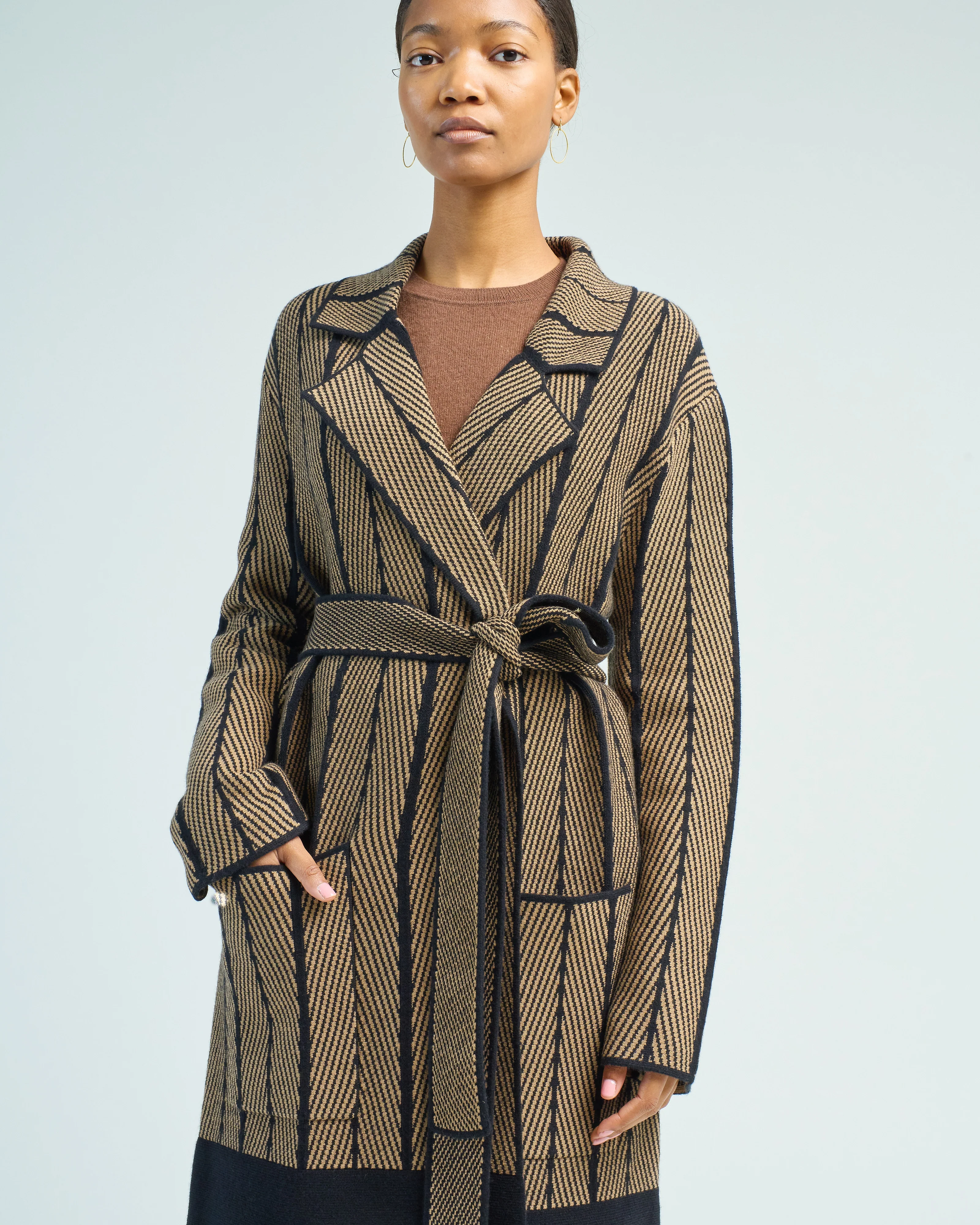 coat chevron jacquard - Image 5
