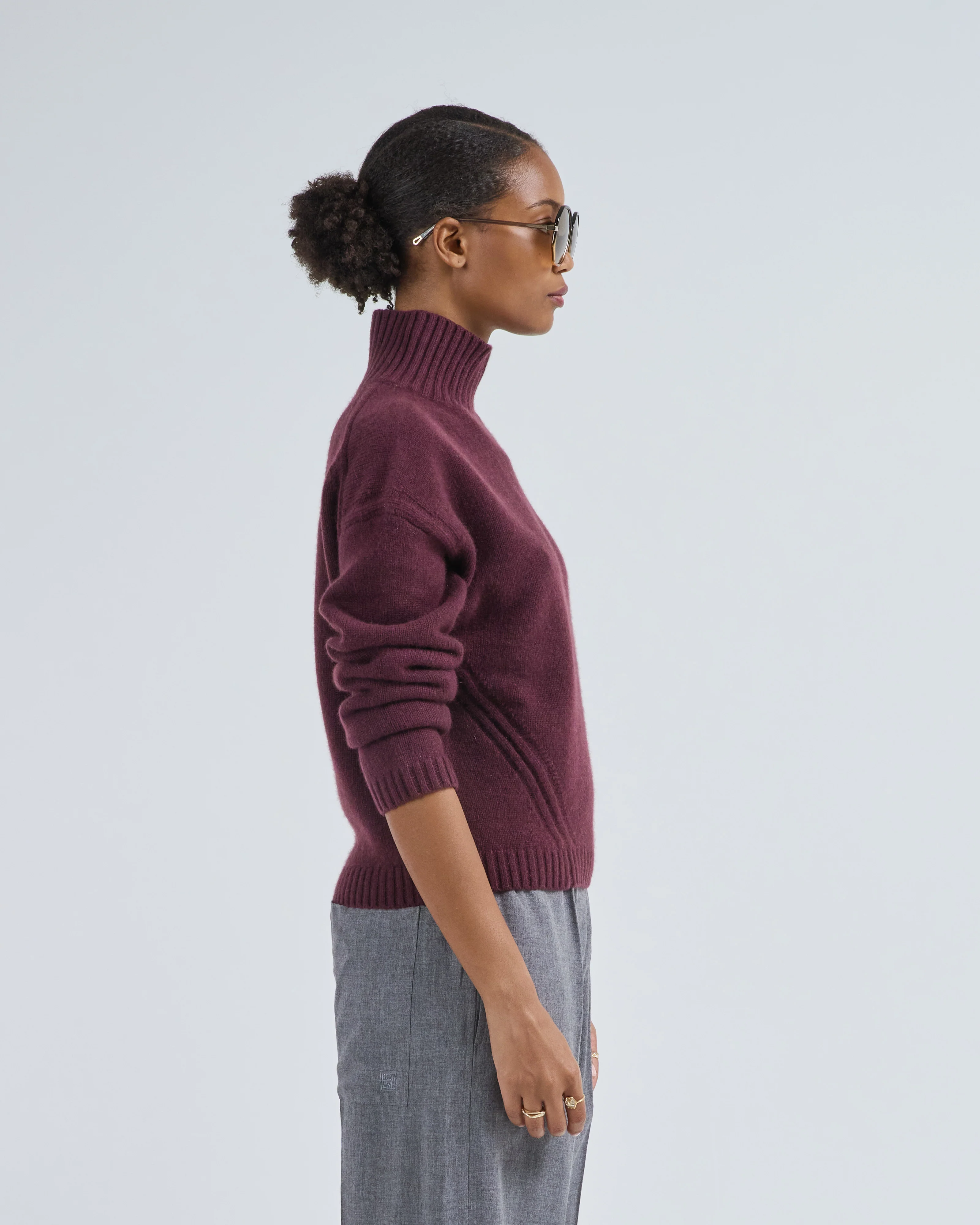 high neck cashmere sweater - Image 4