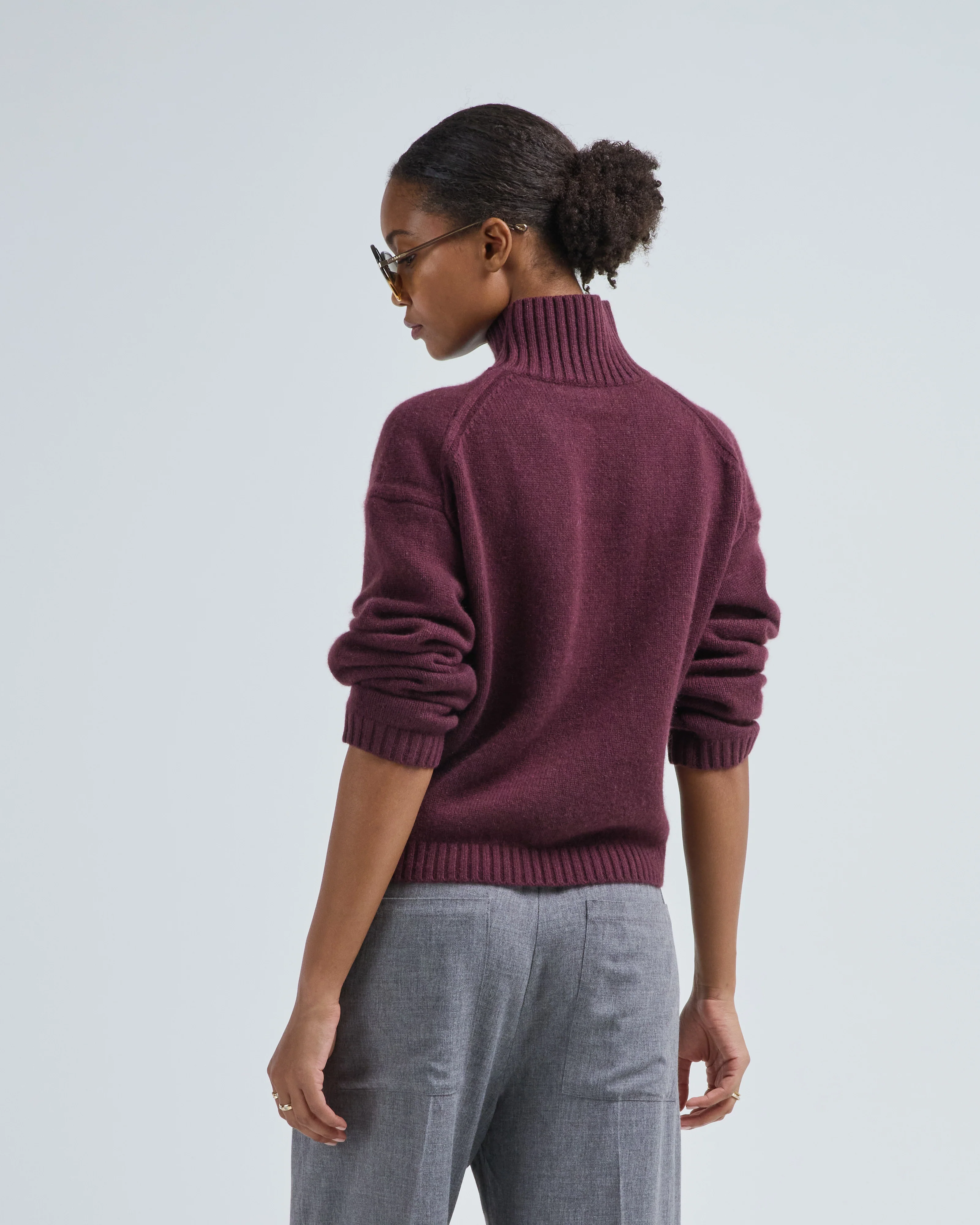 high neck cashmere sweater - Image 5