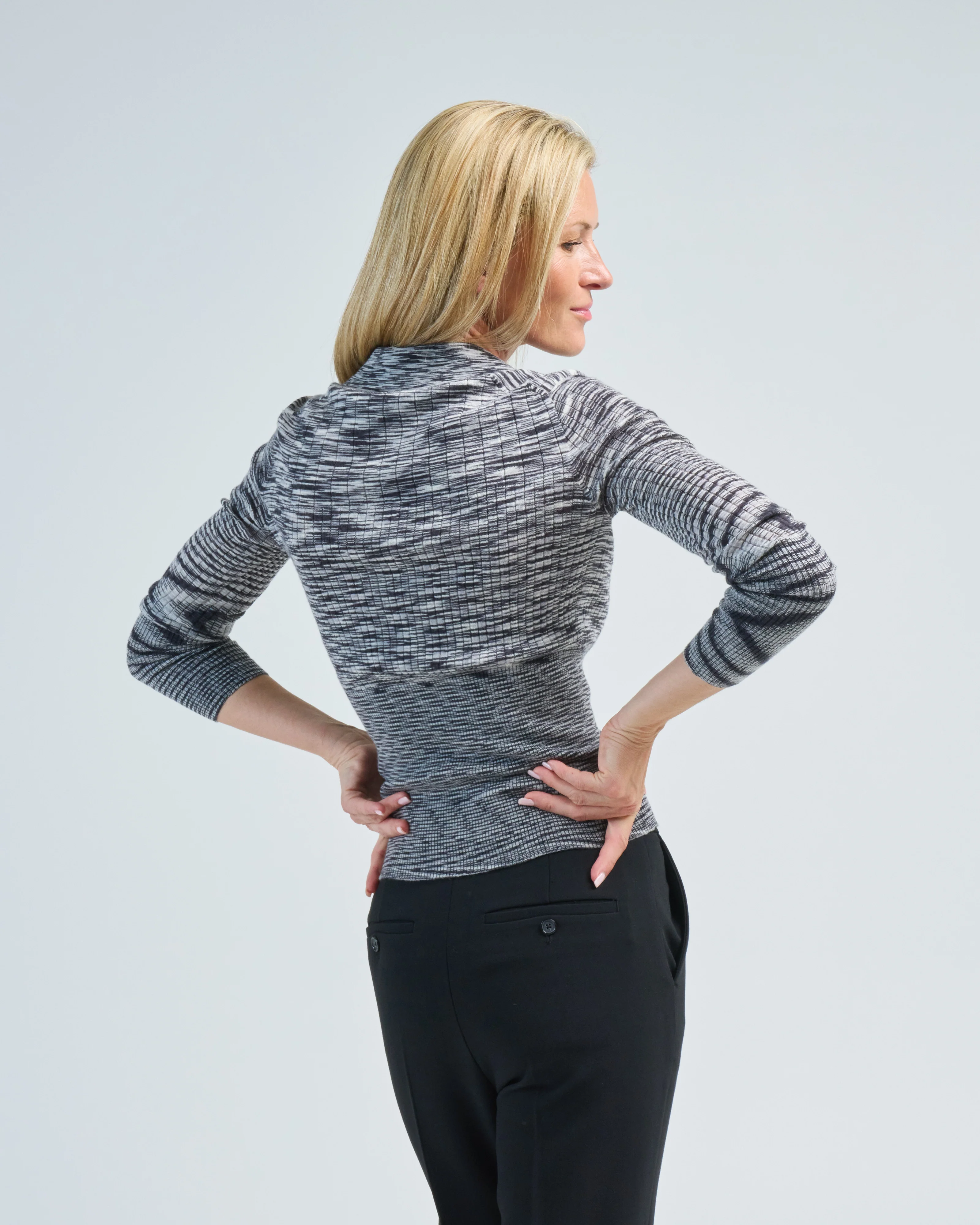 merino printed polo - Image 4