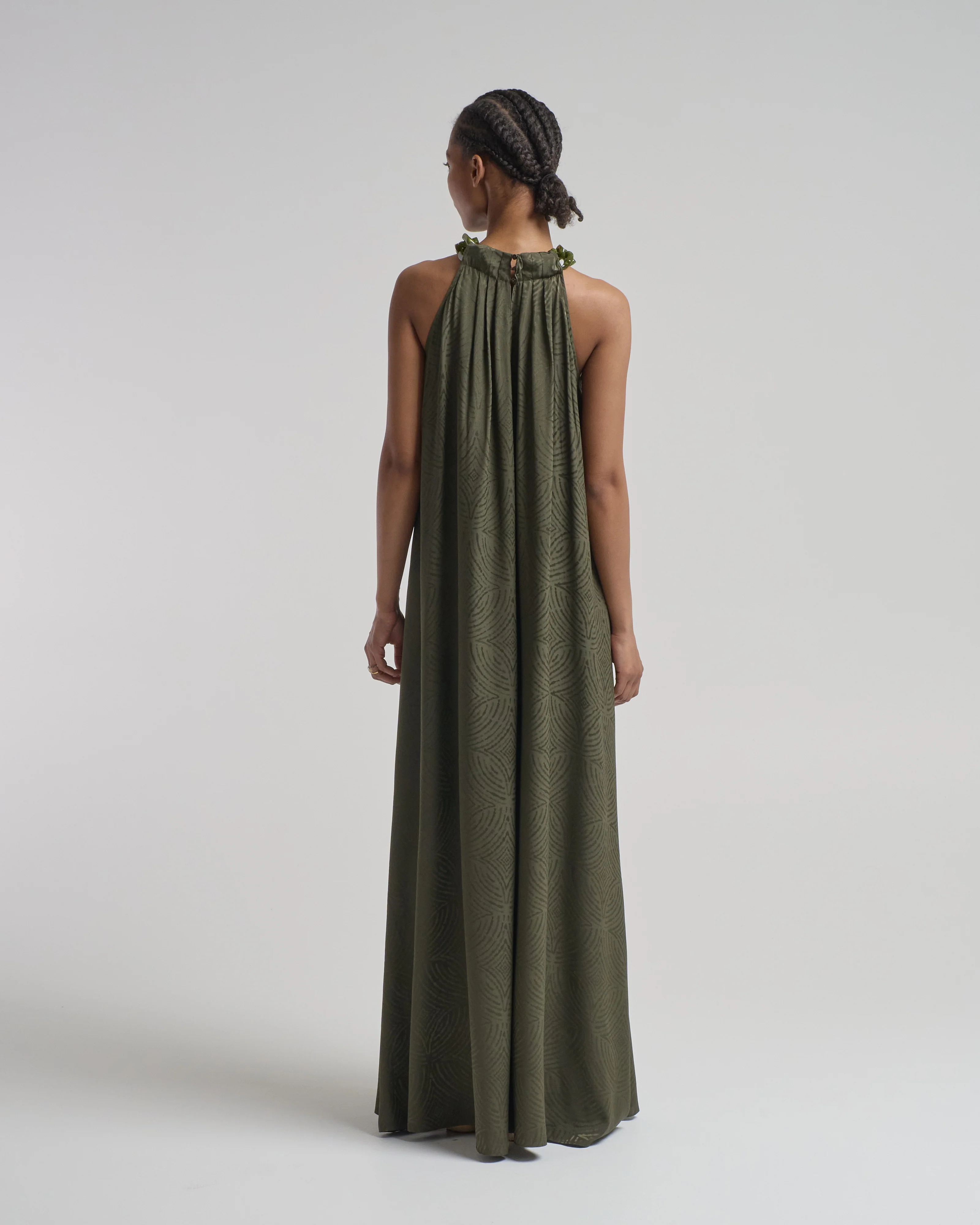parc silk jacquard dress - Image 4