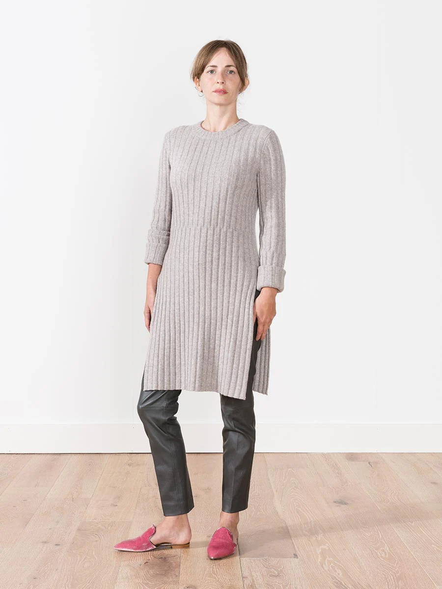 rib tunic sweater - Image 2