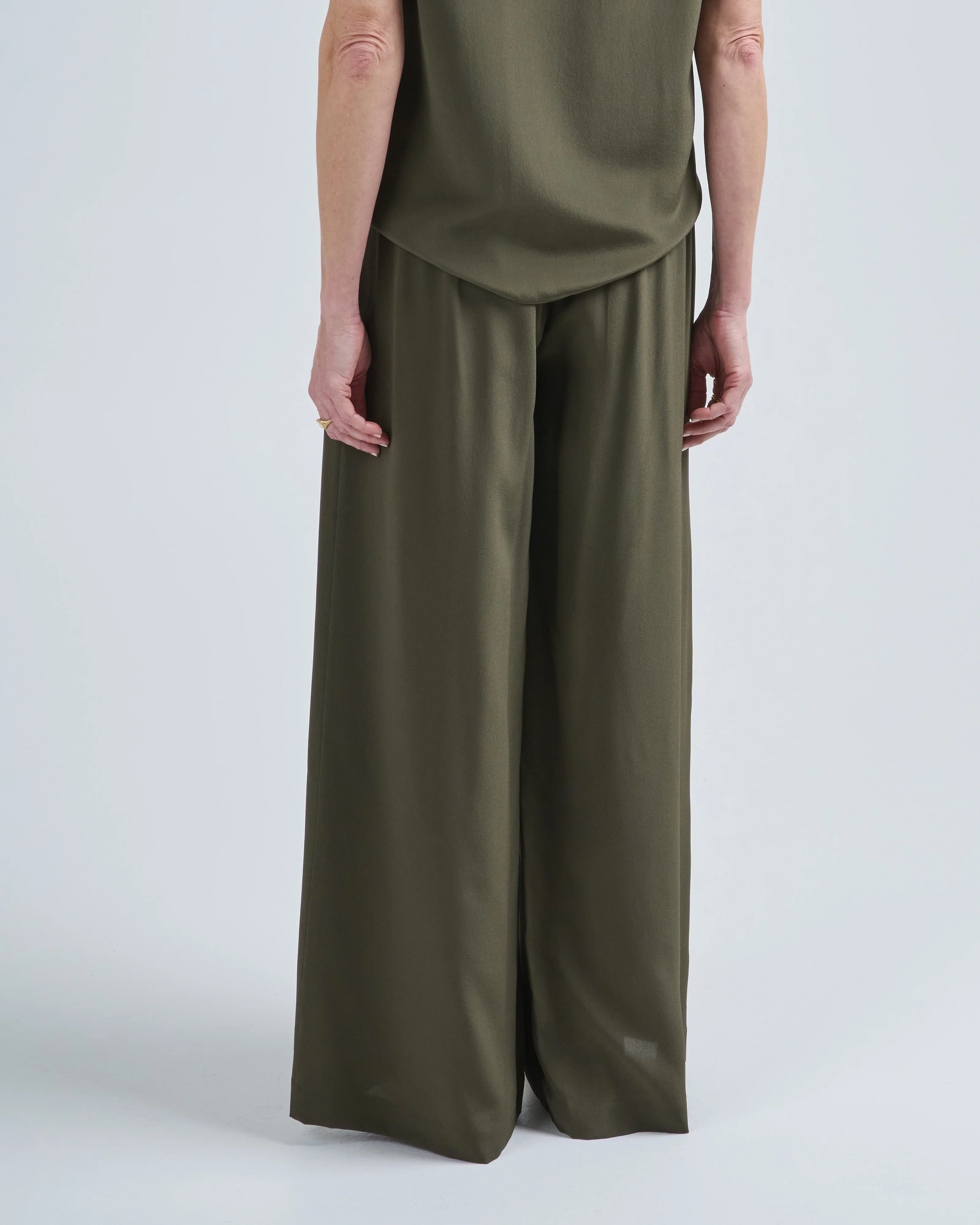 rihani crepe de soie pants - Image 4