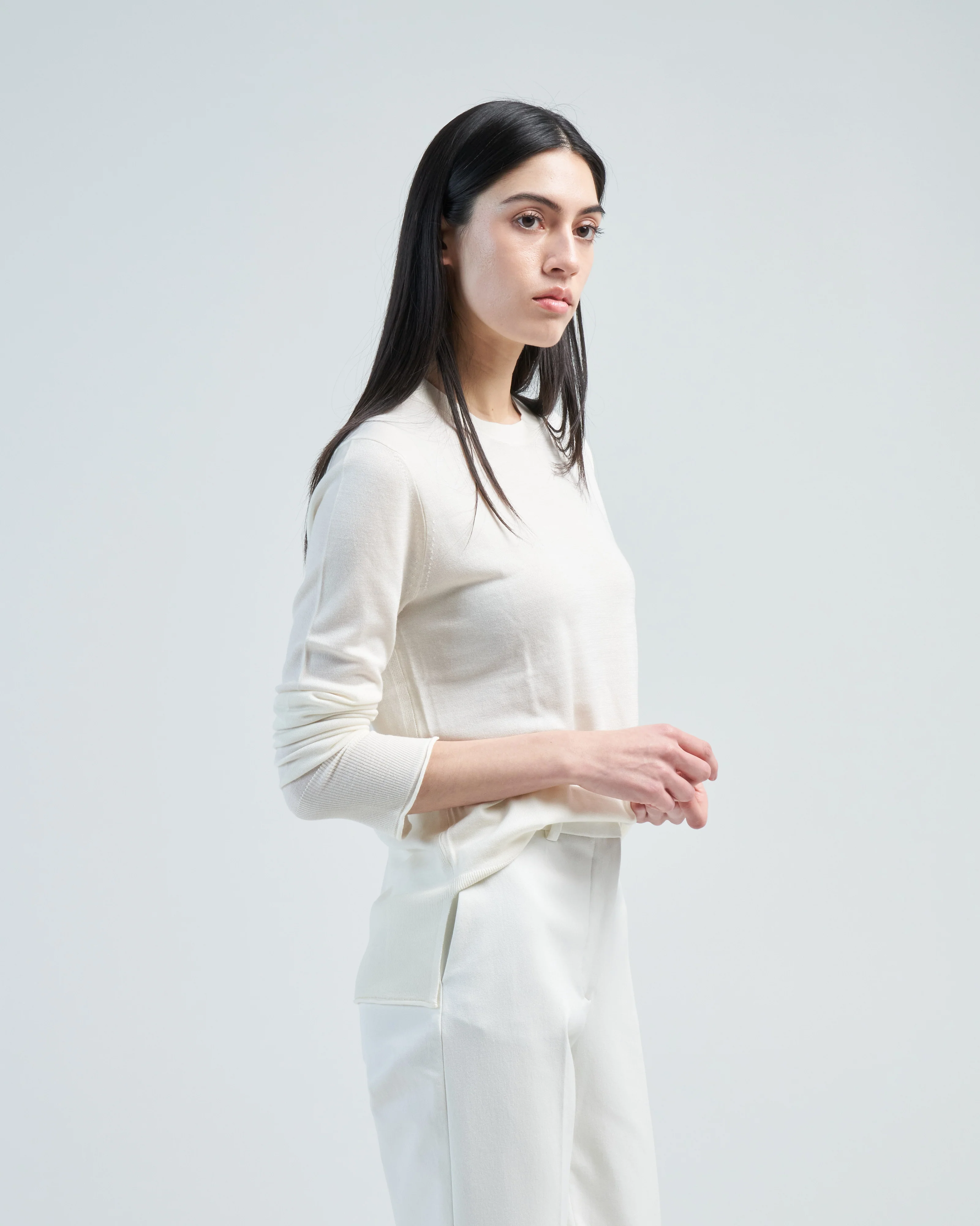 round neck merino sweater - Image 3