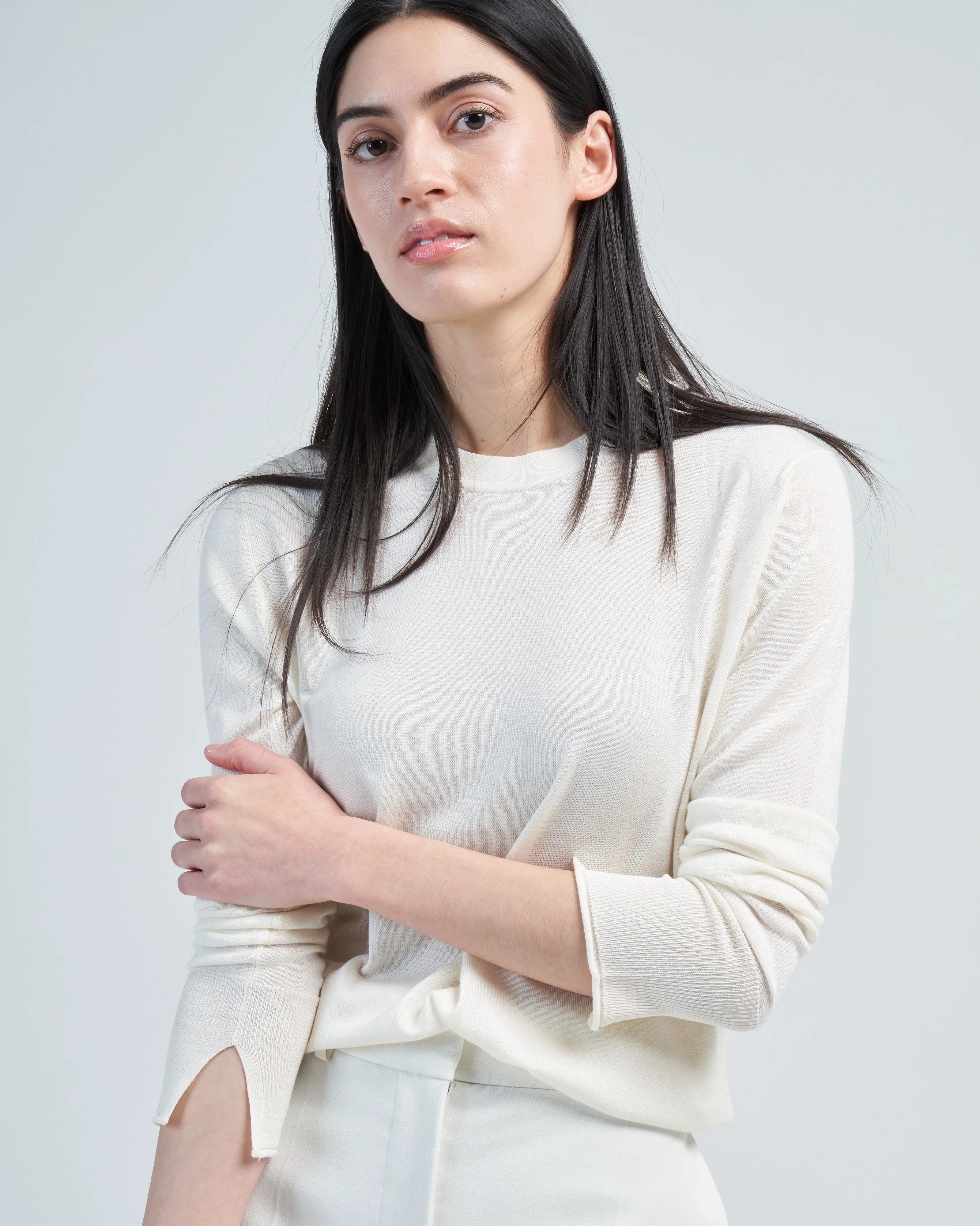 round neck merino sweater - Image 5