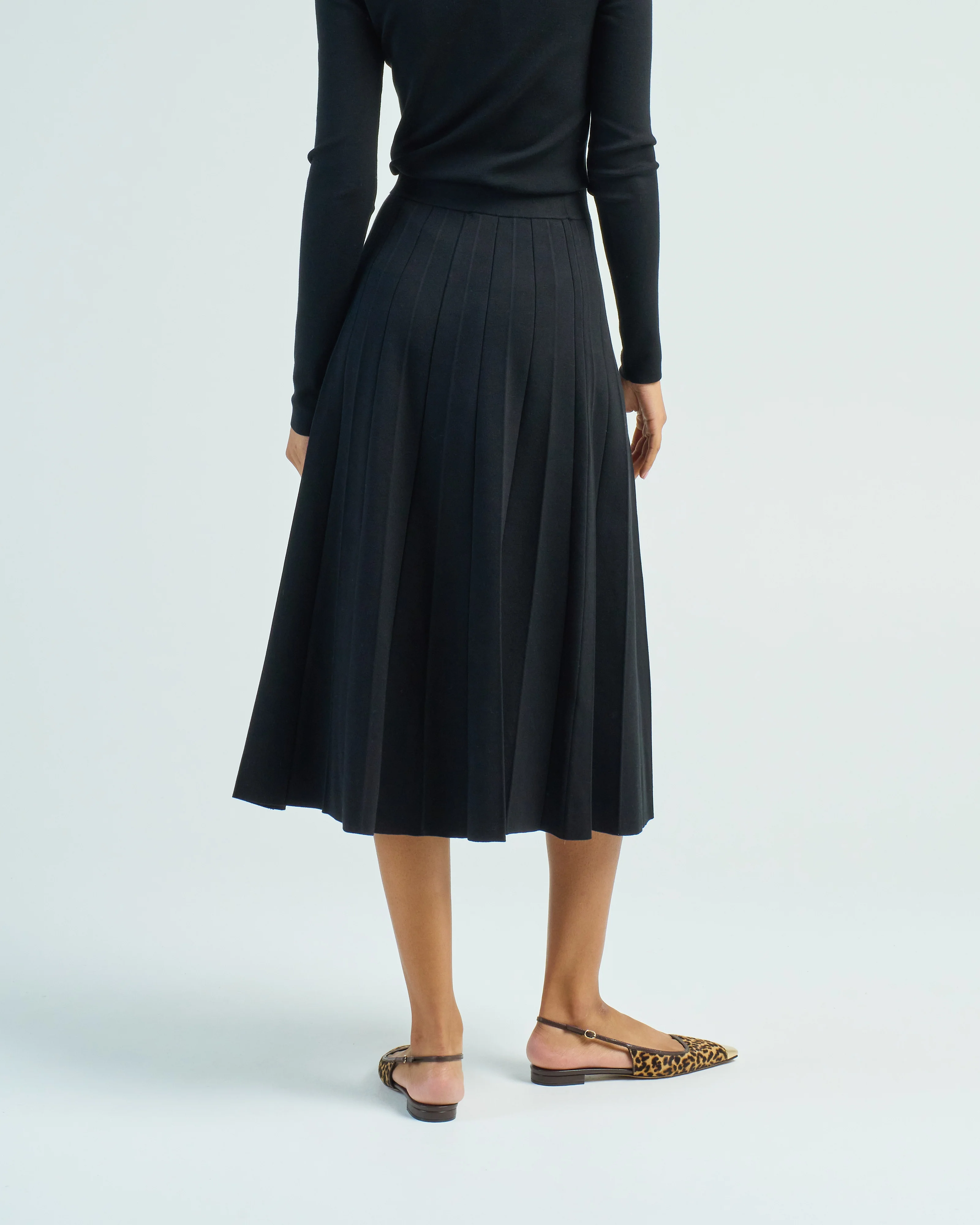 skirt silk stretch plisse - Image 4