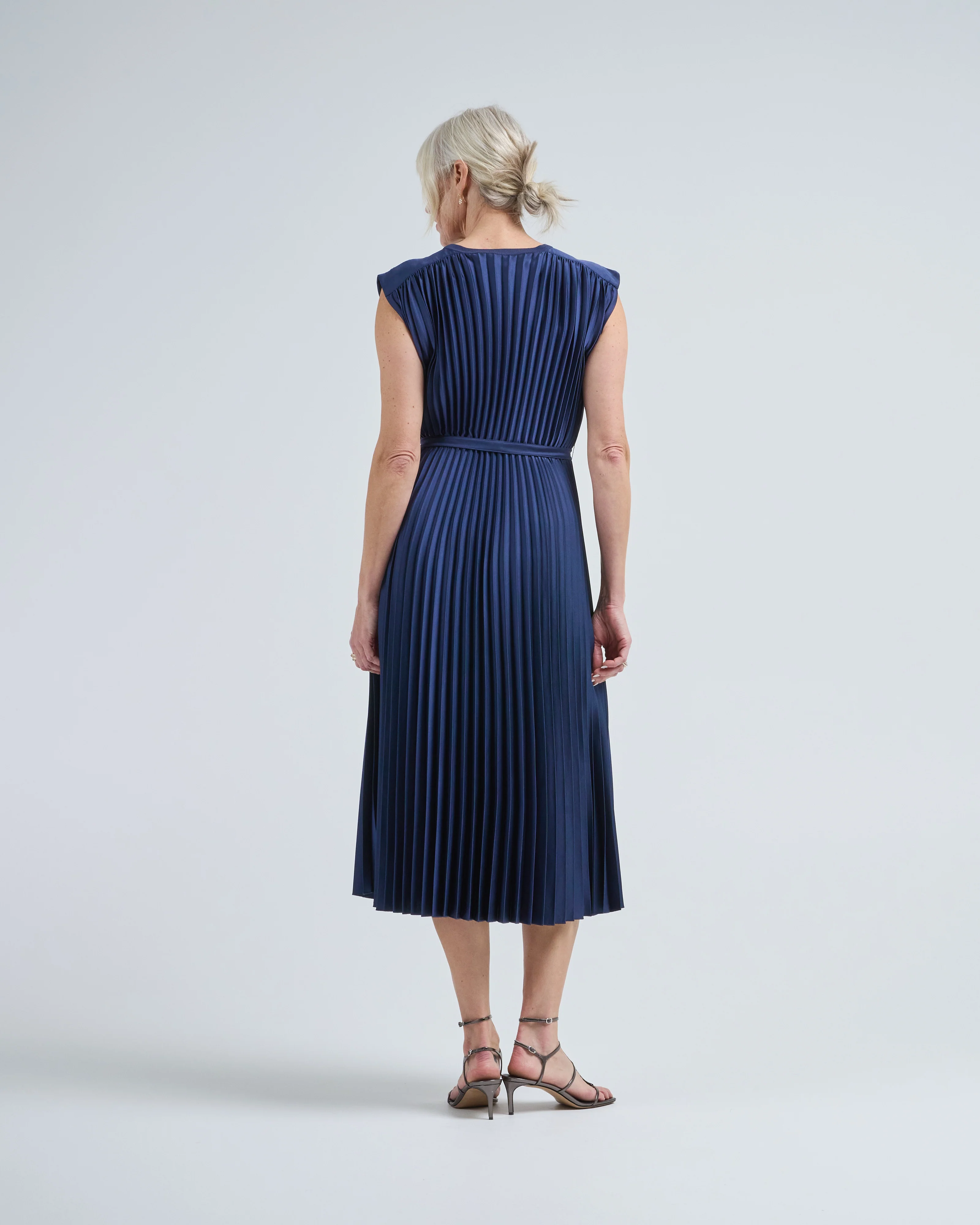 volta dress knit weave plisse - Image 4