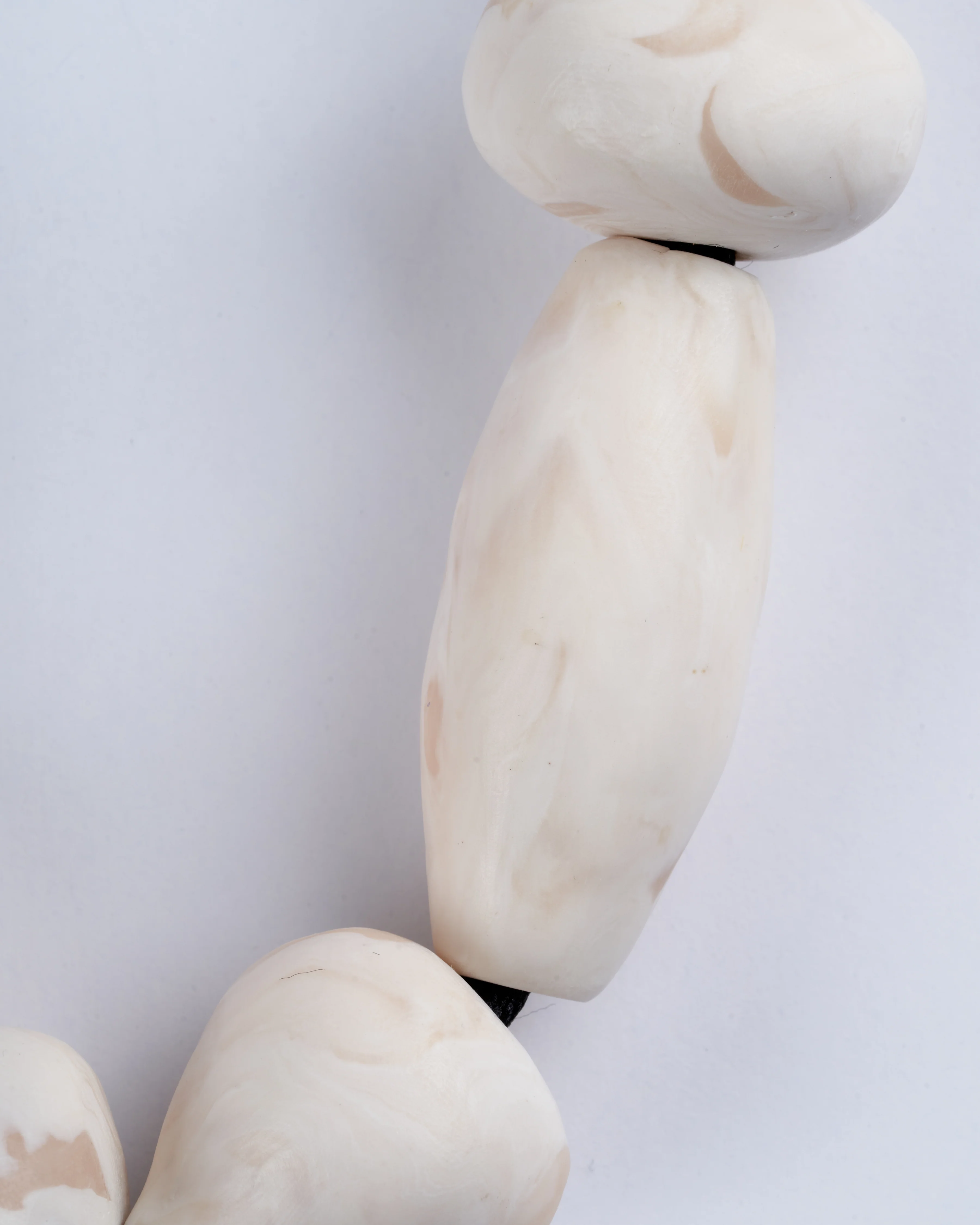 brancusi cream clay necklace - cream - Image 3