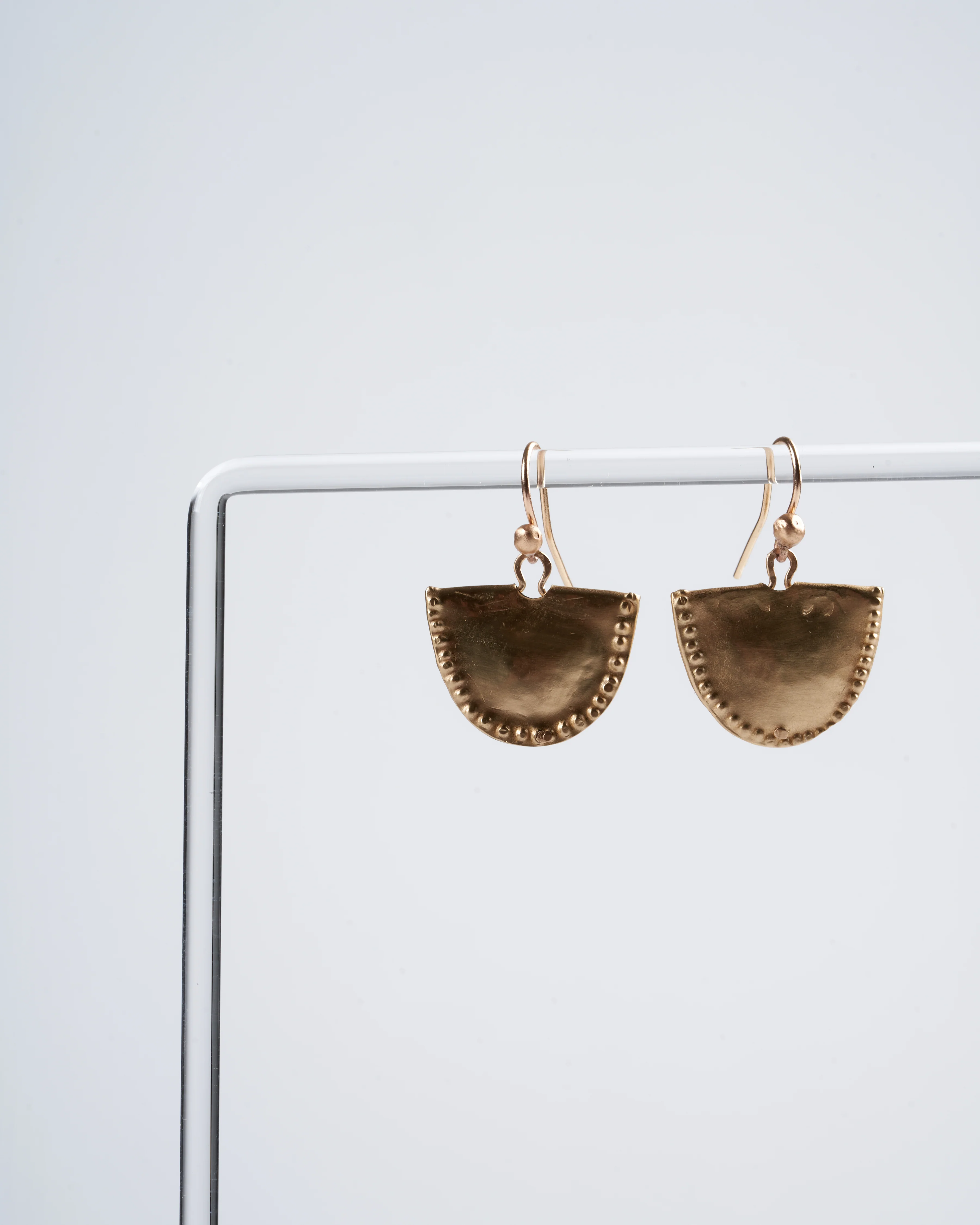 mevia bronze earring - light blue - Image 2