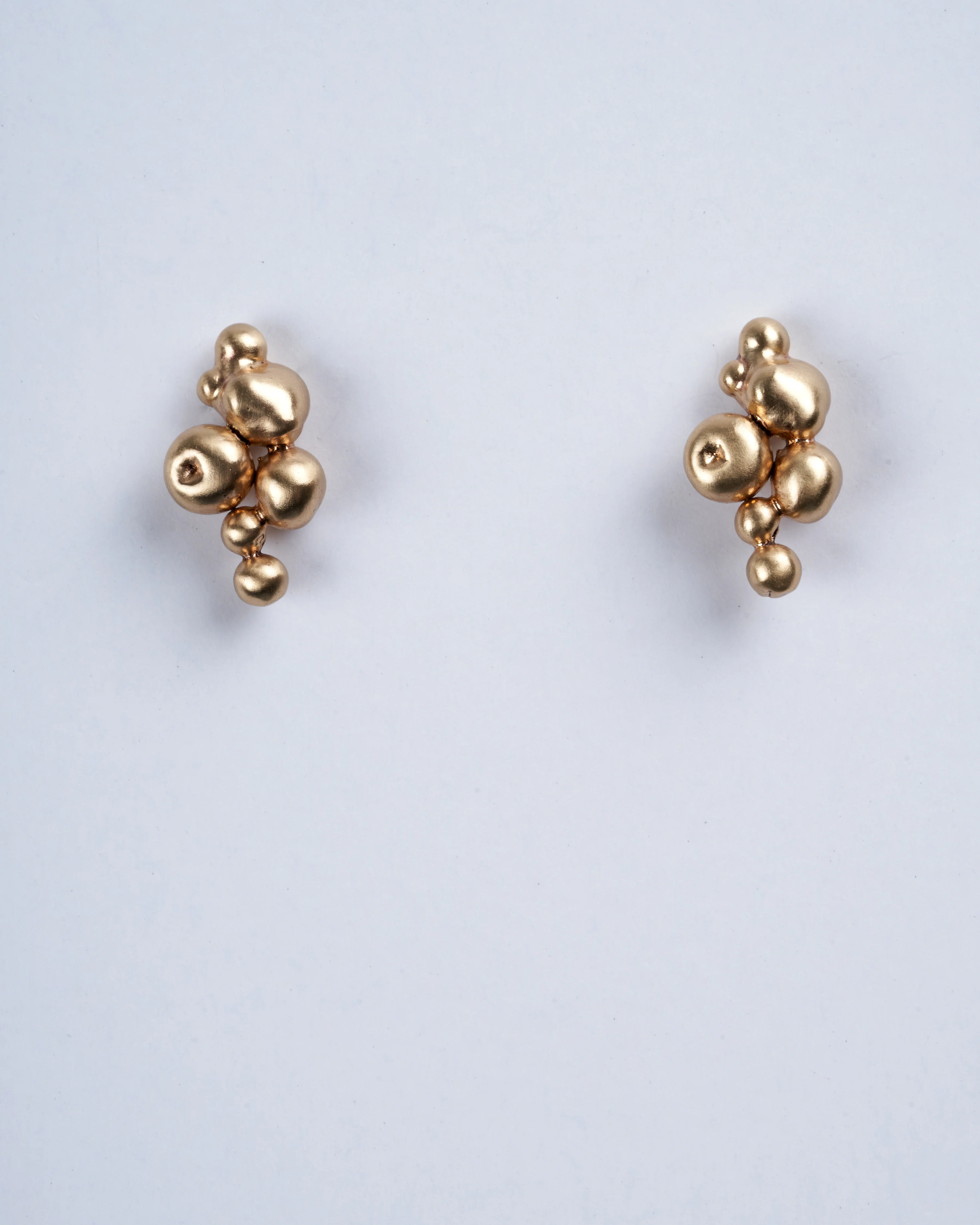 ore bronze post earring - gold - Image 3