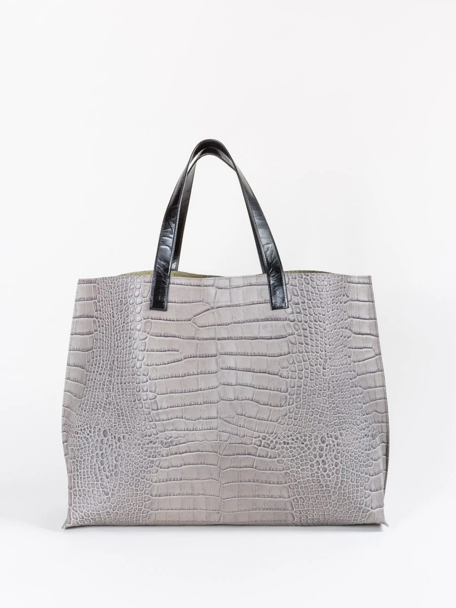 jumbo shopper - gator grey