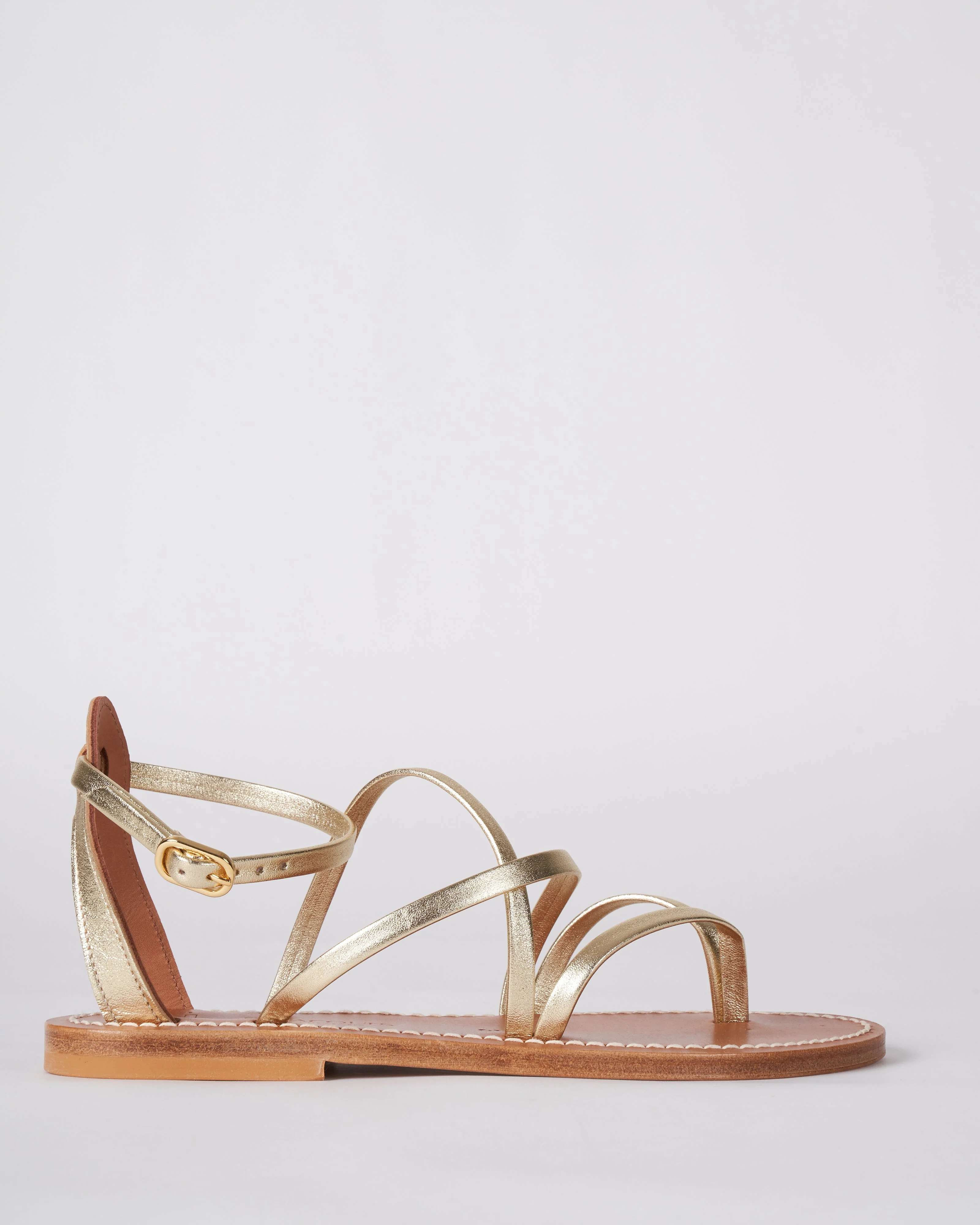 epicure strappy sandal - lame platine - Image 3