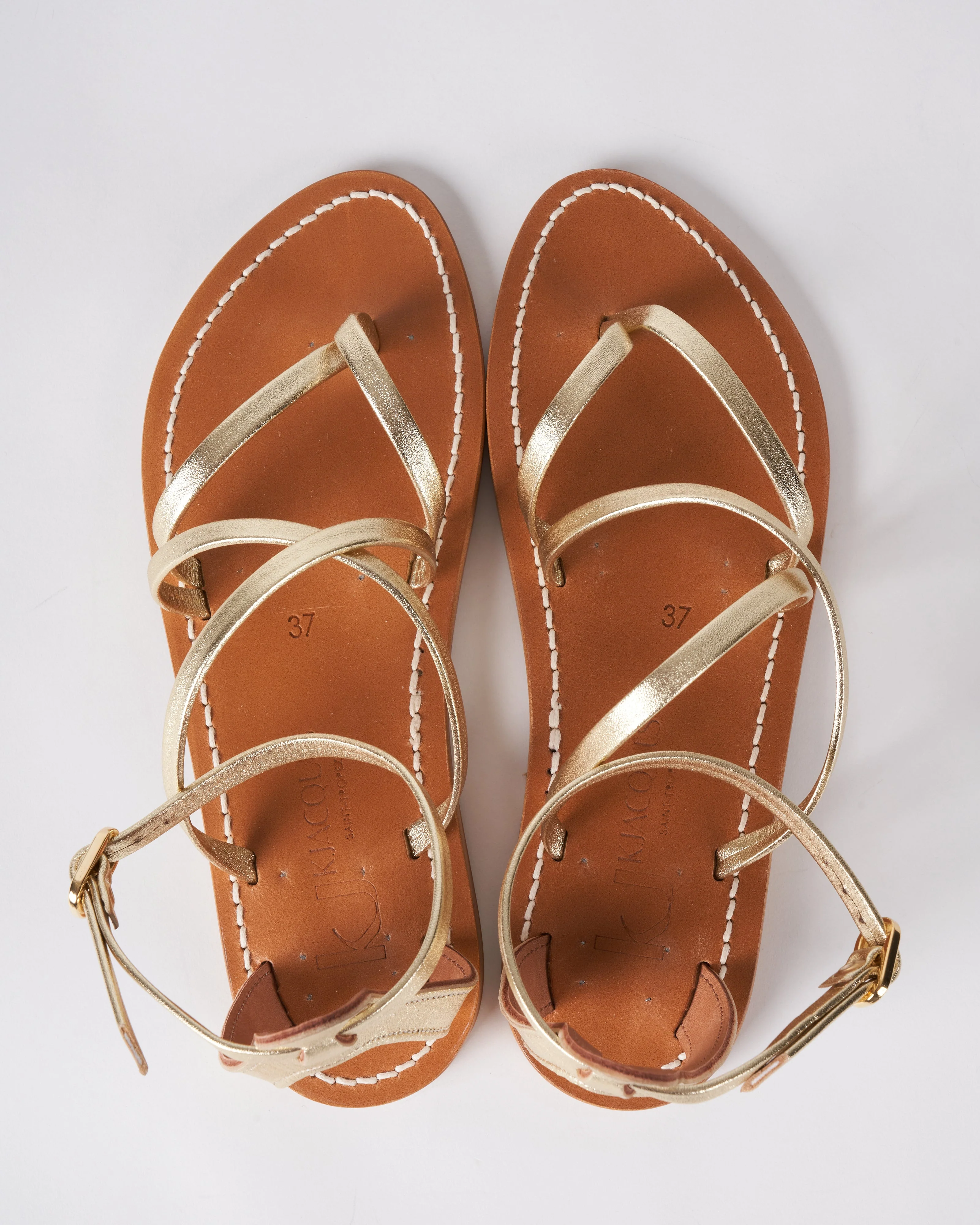 epicure strappy sandal - lame platine - Image 4