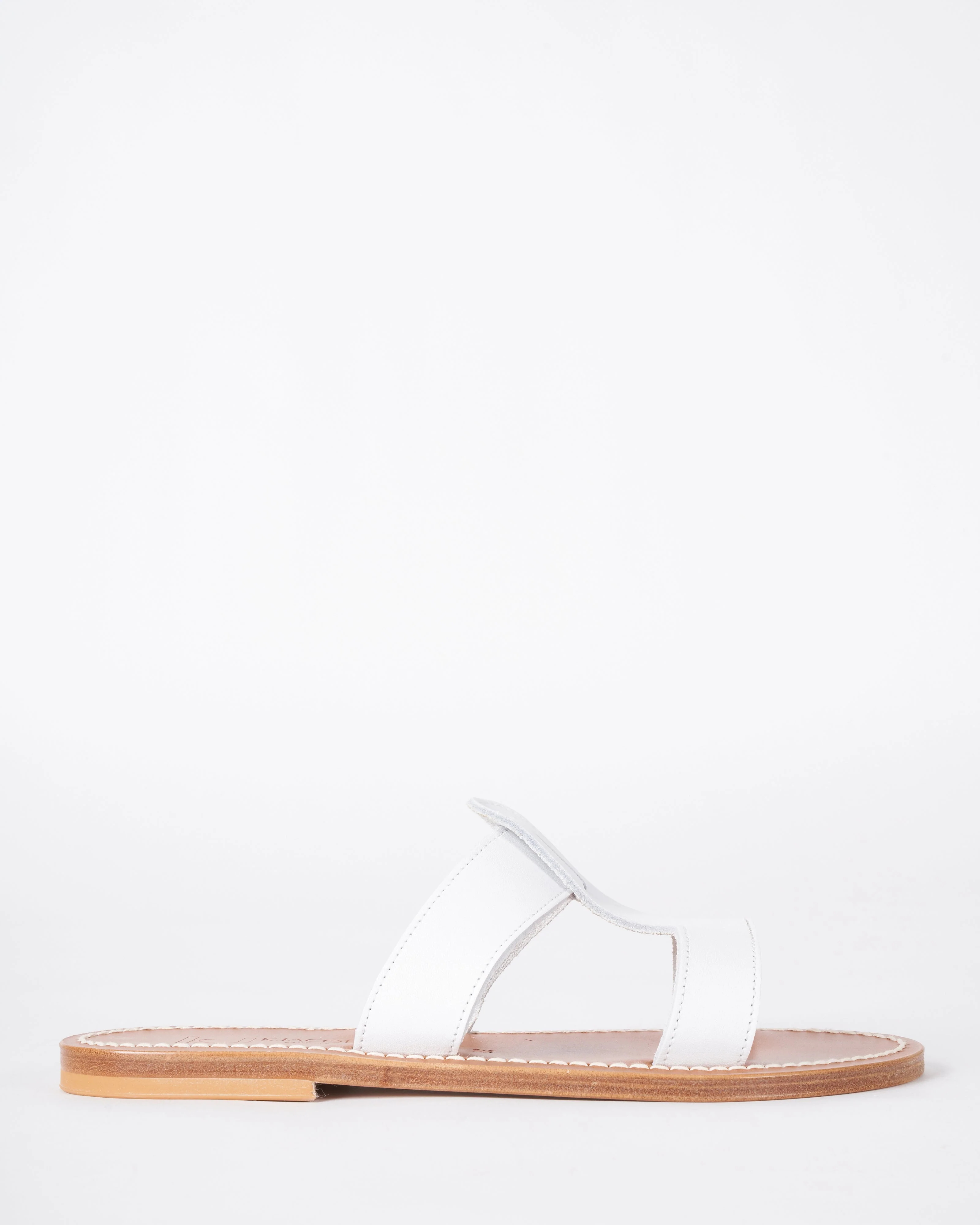 rhea wide t strap sandal - white - Image 2