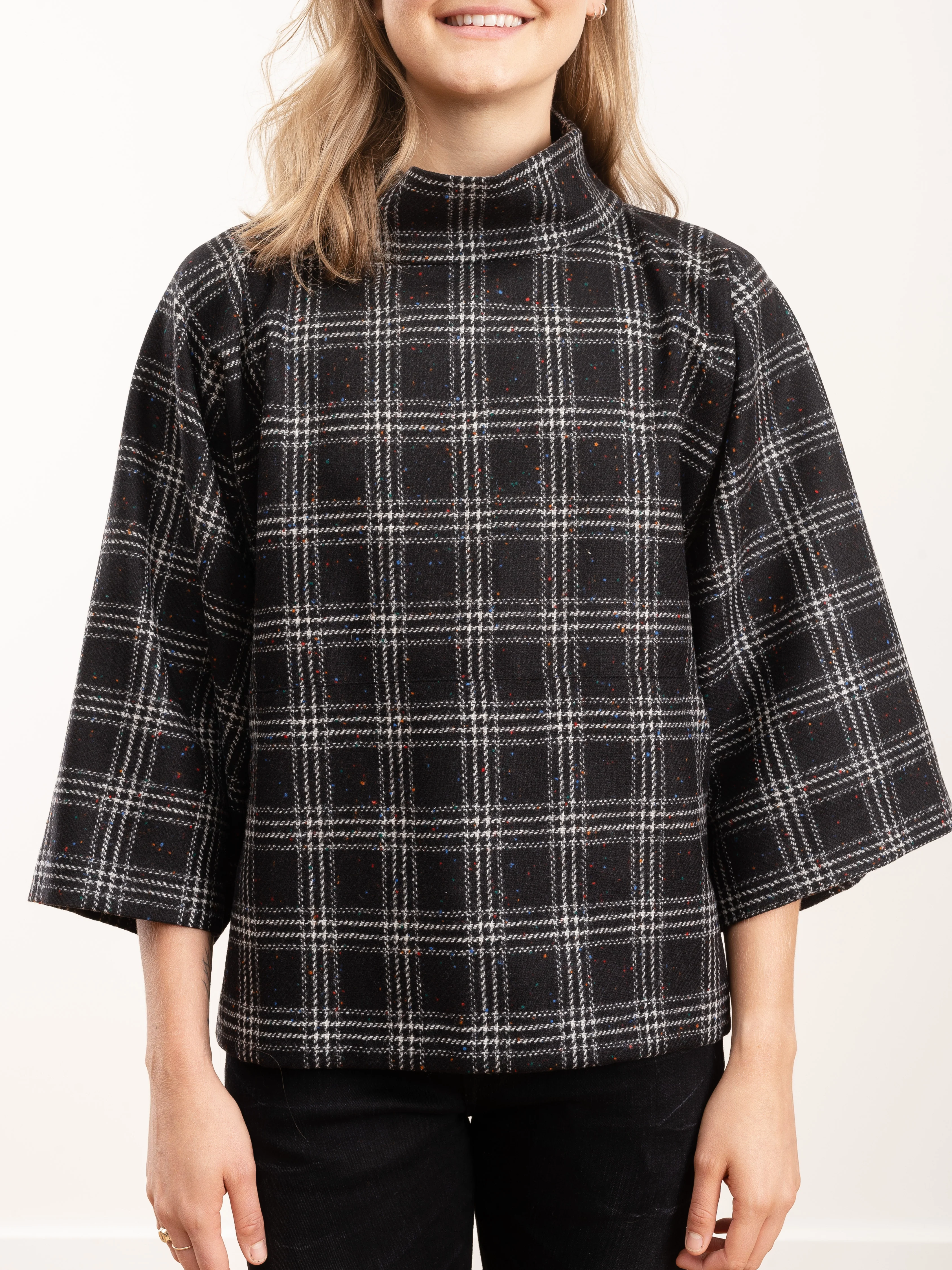 3/4 sleeve cowl neck top - Image 3