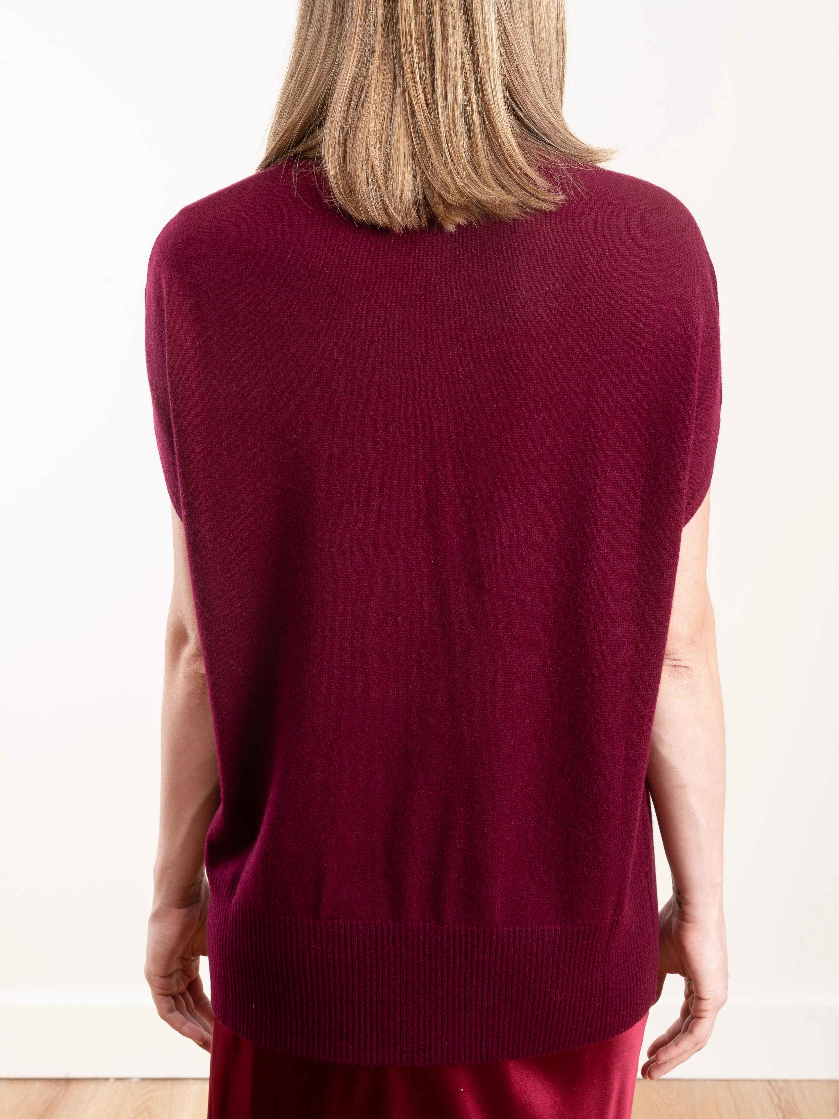 cashmere funnel - bordeaux - Image 4