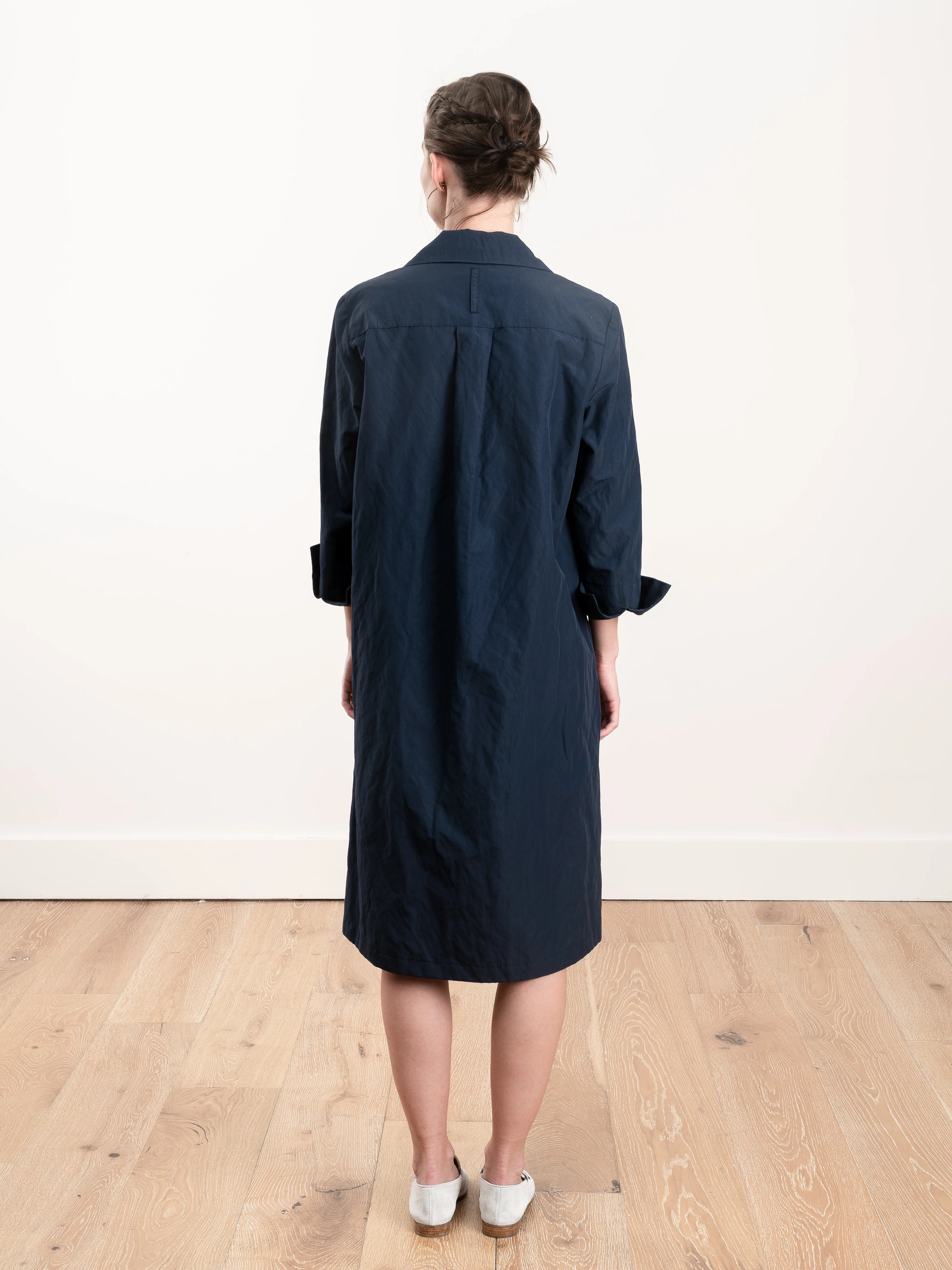 v-neck dress - navy - Image 4