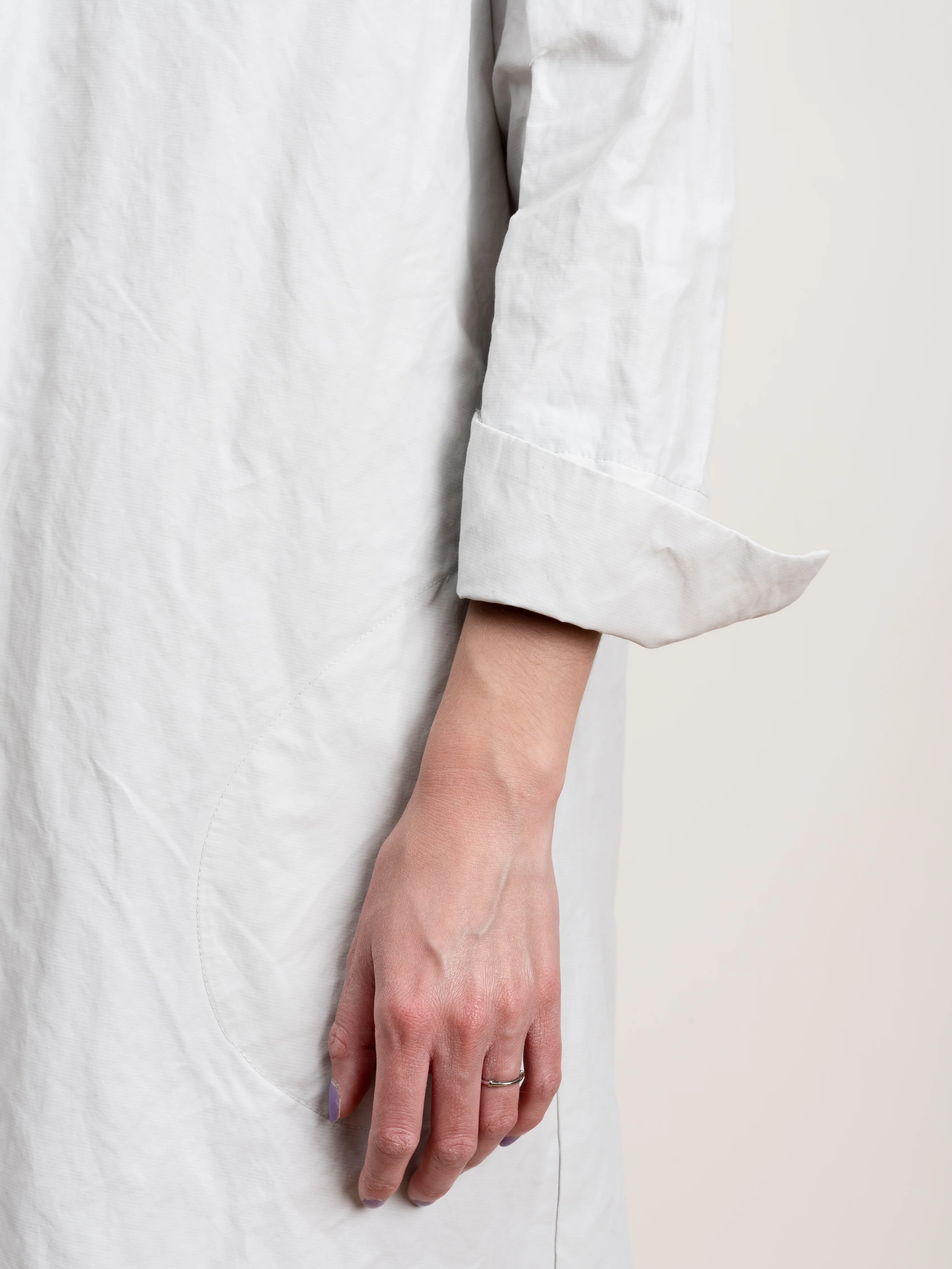 v-neck dress - stone - Image 6