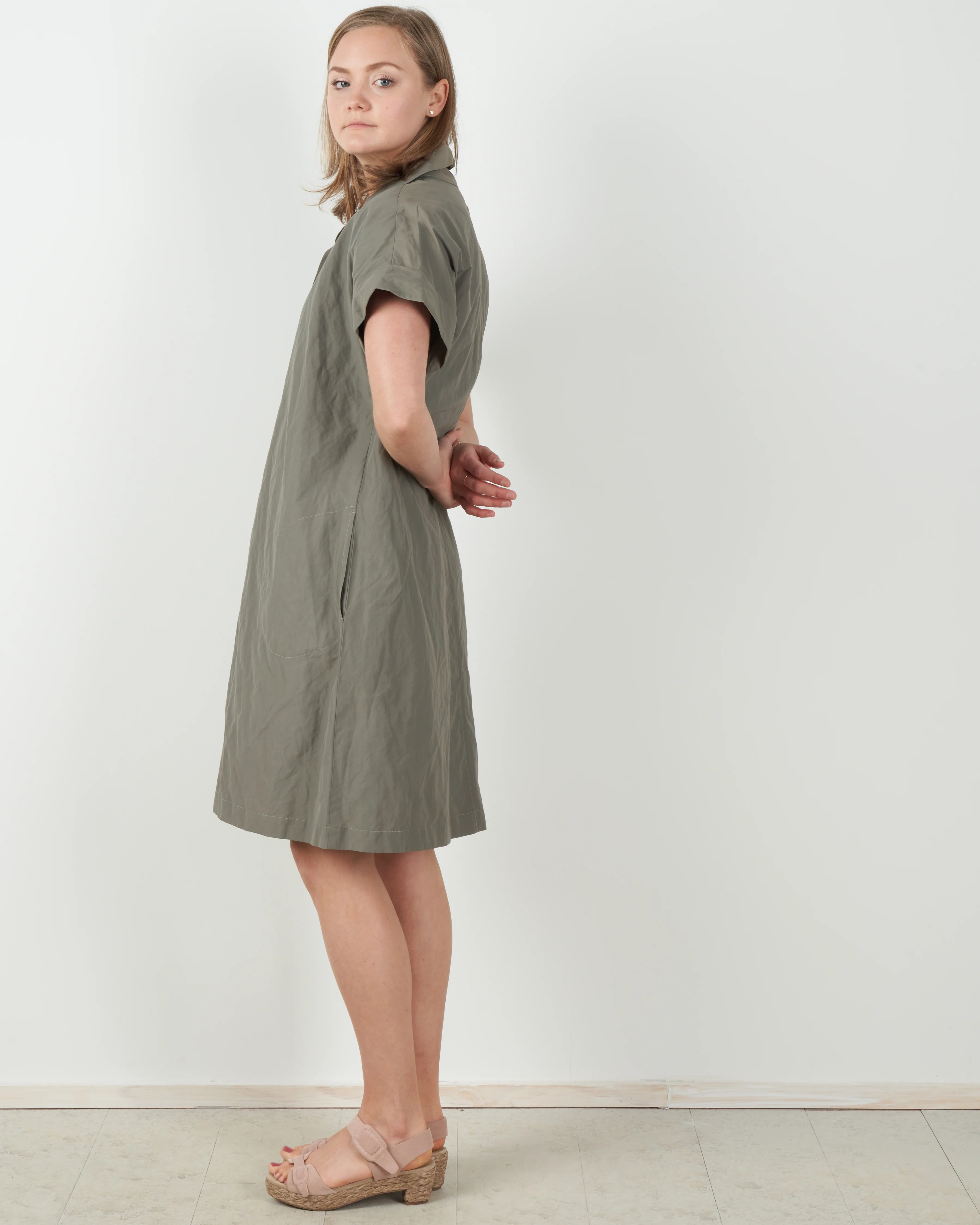 kimono dress - olive - Image 2