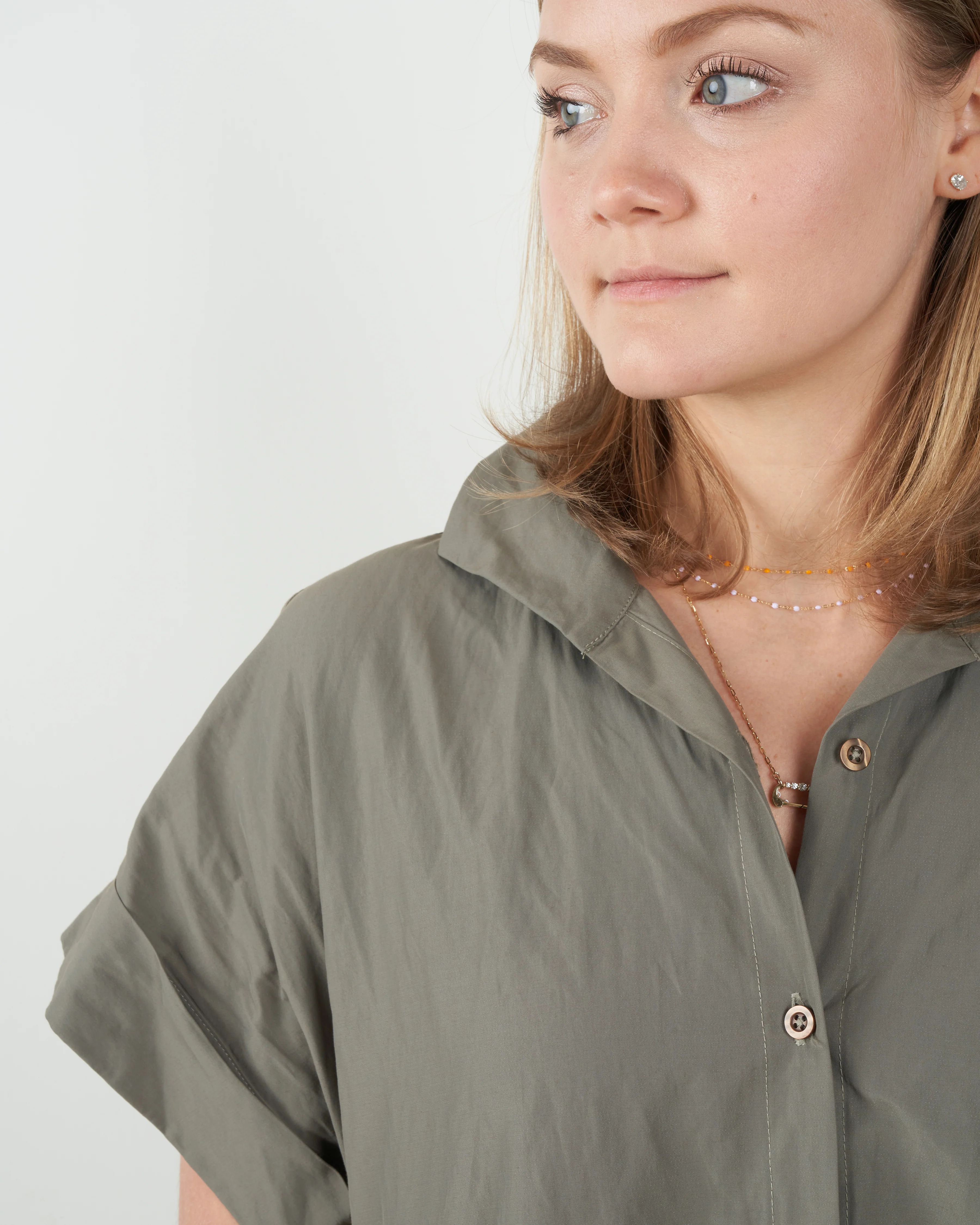 kimono dress - olive - Image 4
