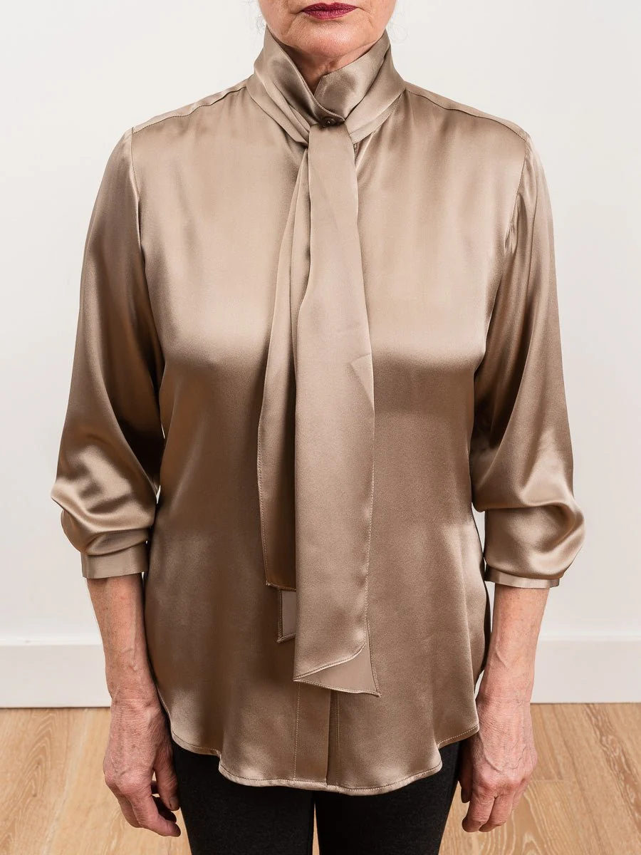 scarf tie blouse - Image 3