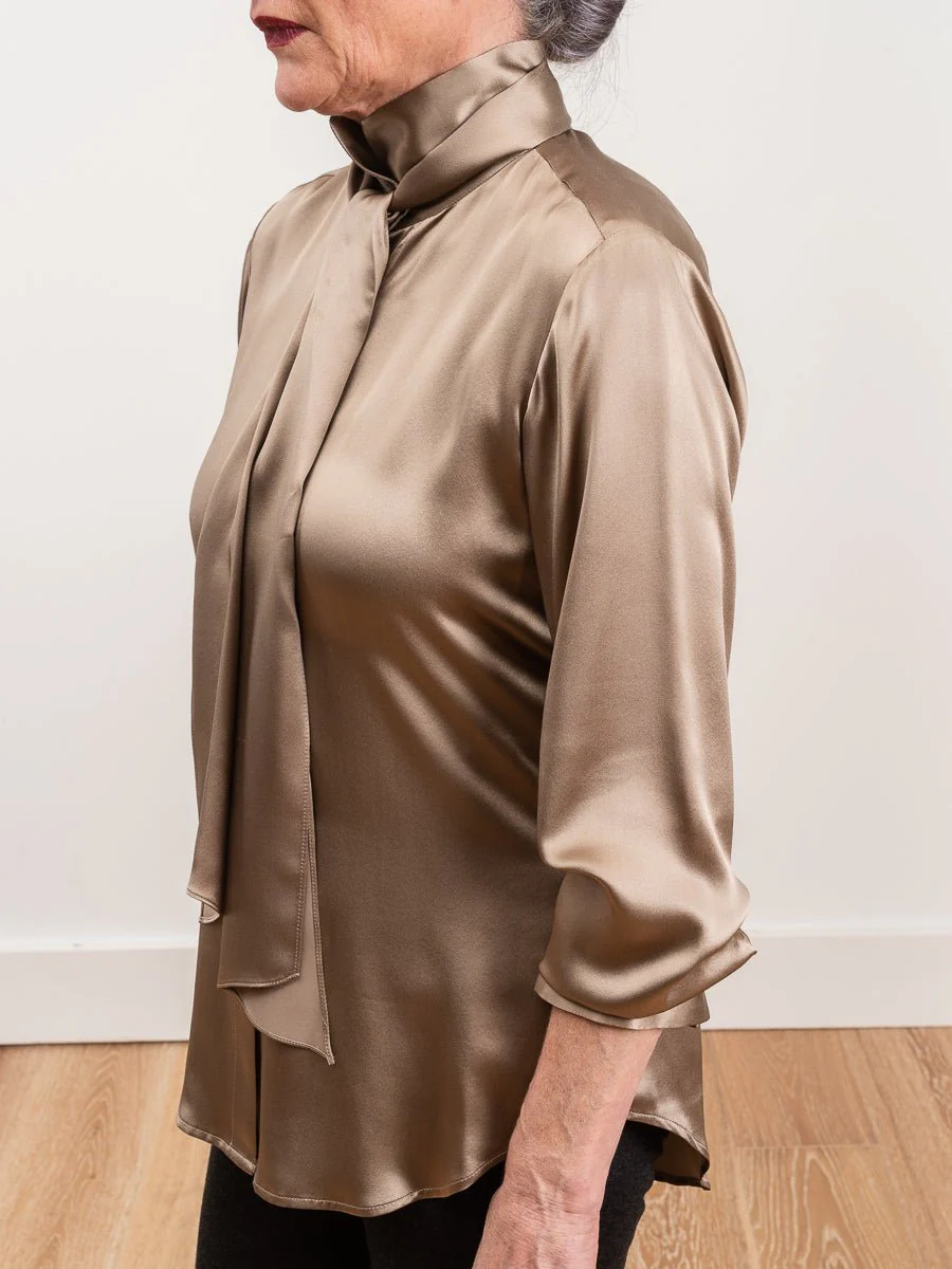 scarf tie blouse - Image 4