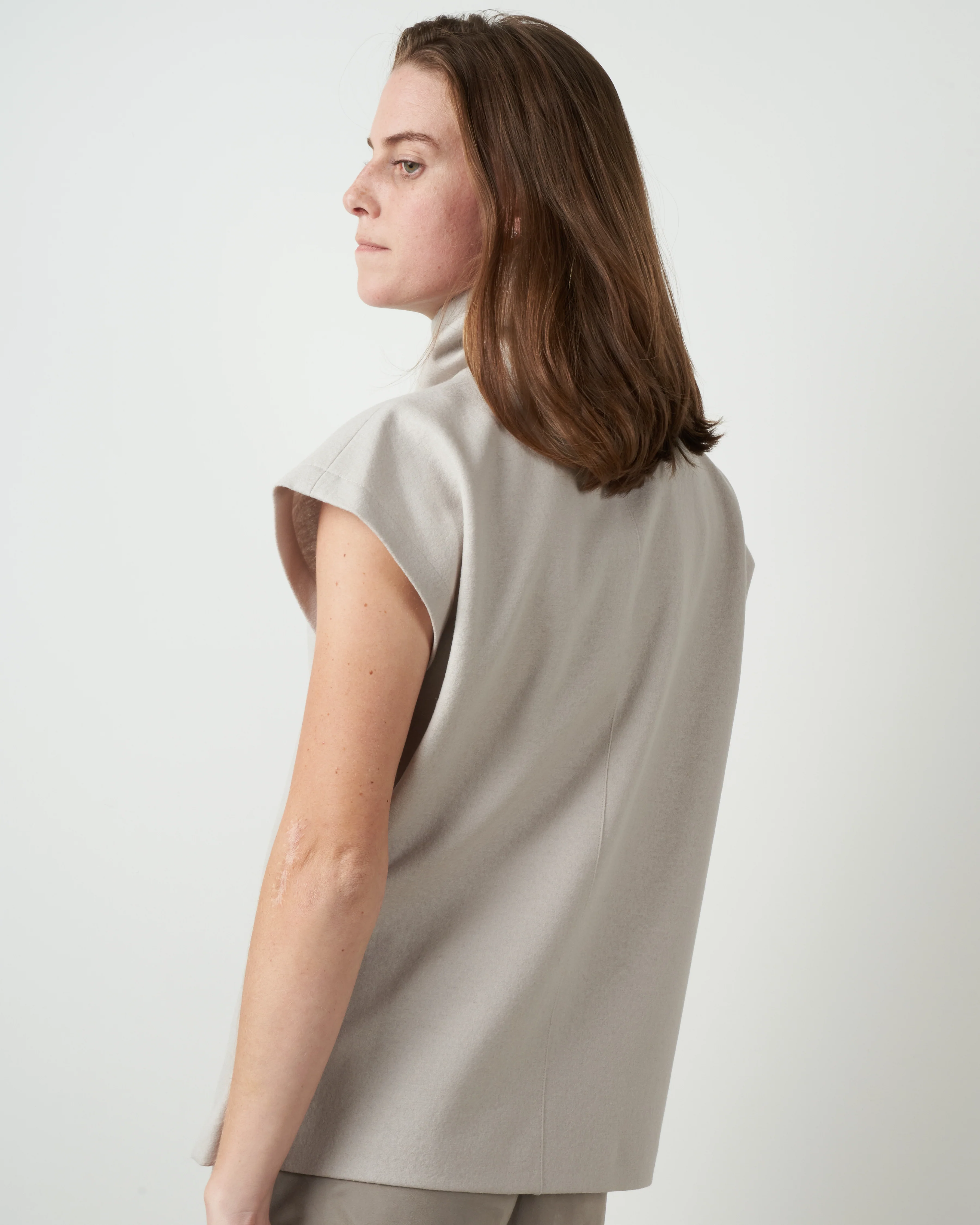 seamed turtleneck - mink - Image 3