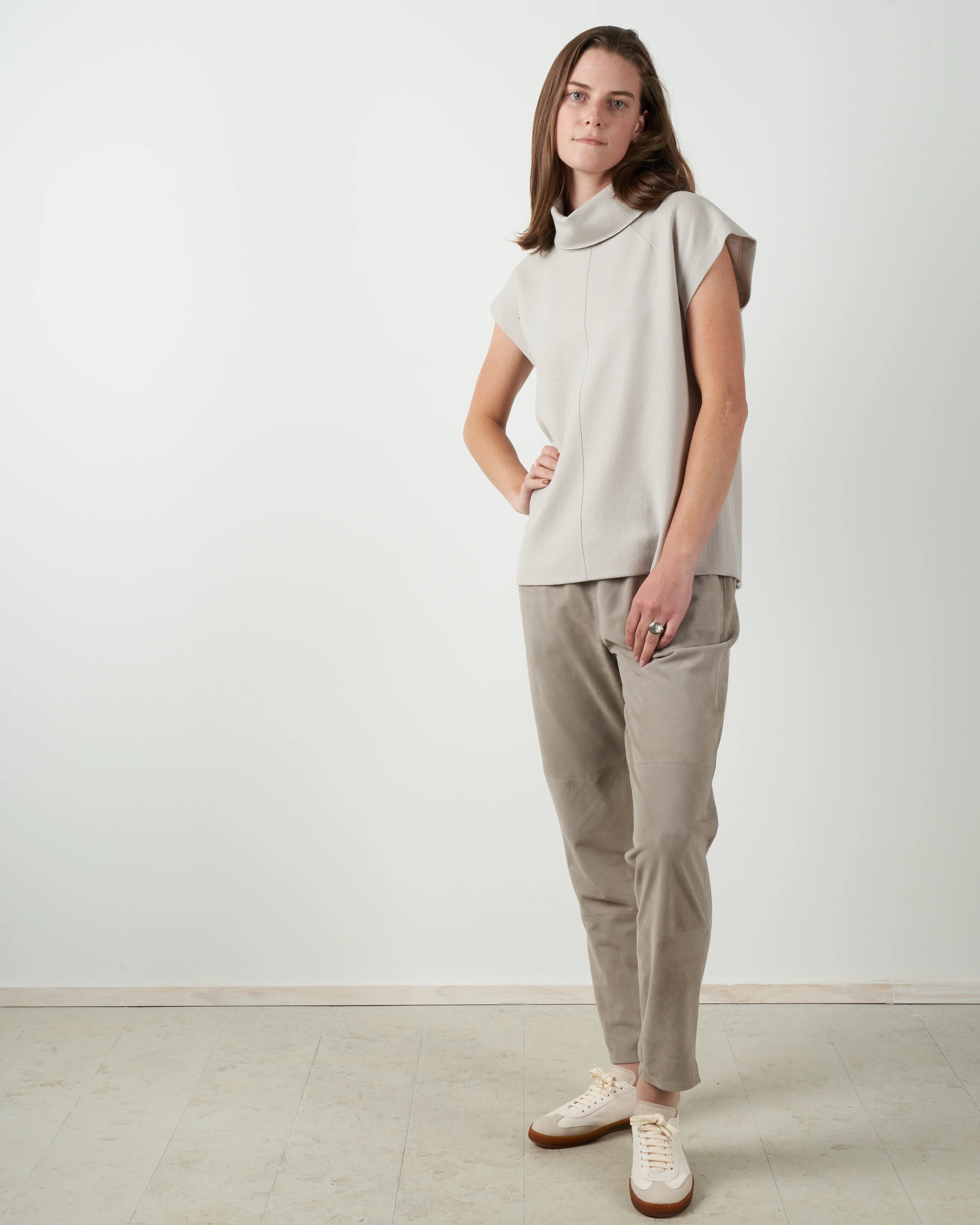 seamed turtleneck - mink - Image 4